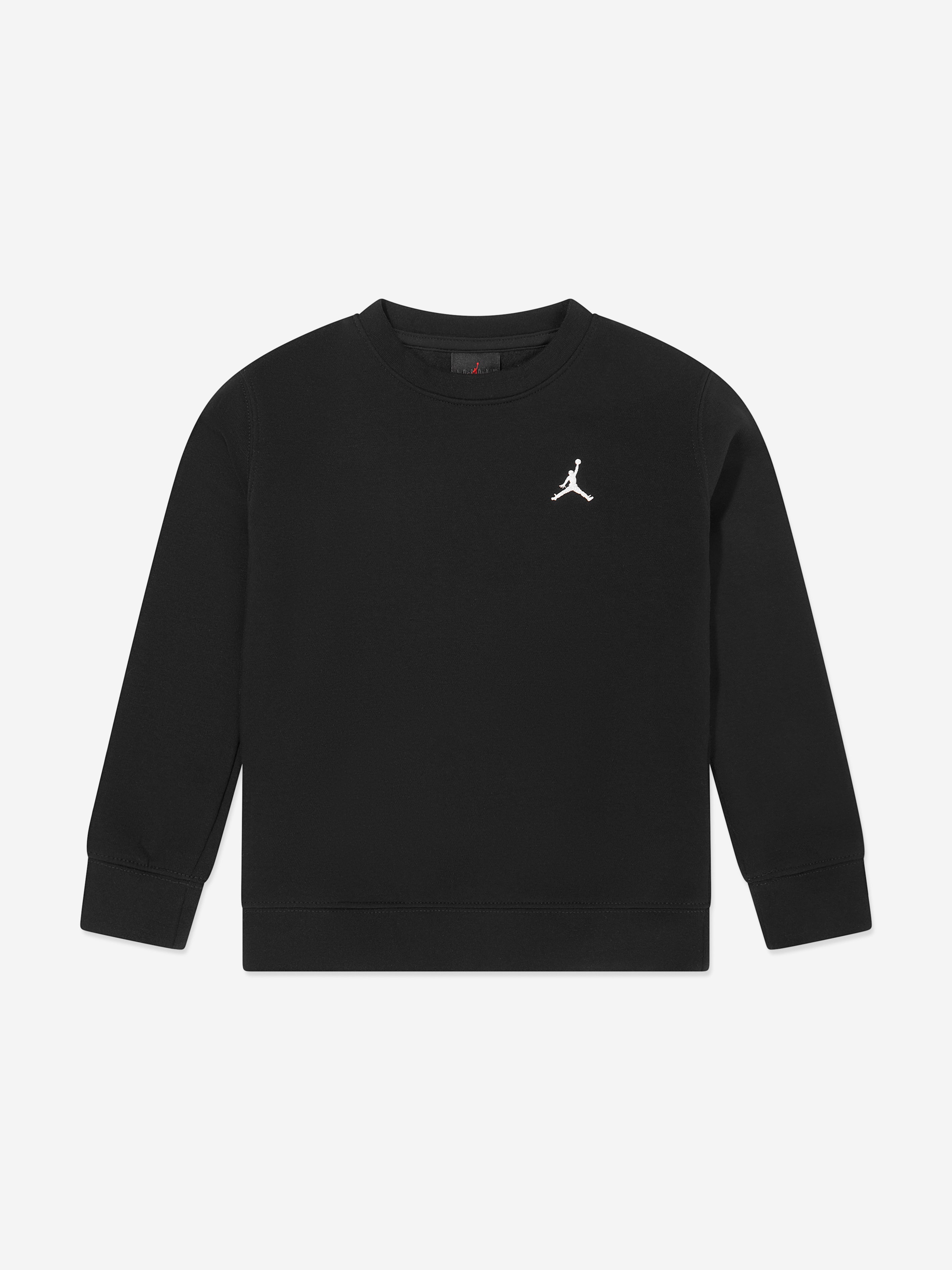 Jordan Boys Brooklyn Fleece Essential Sweatshirt in Black Discount