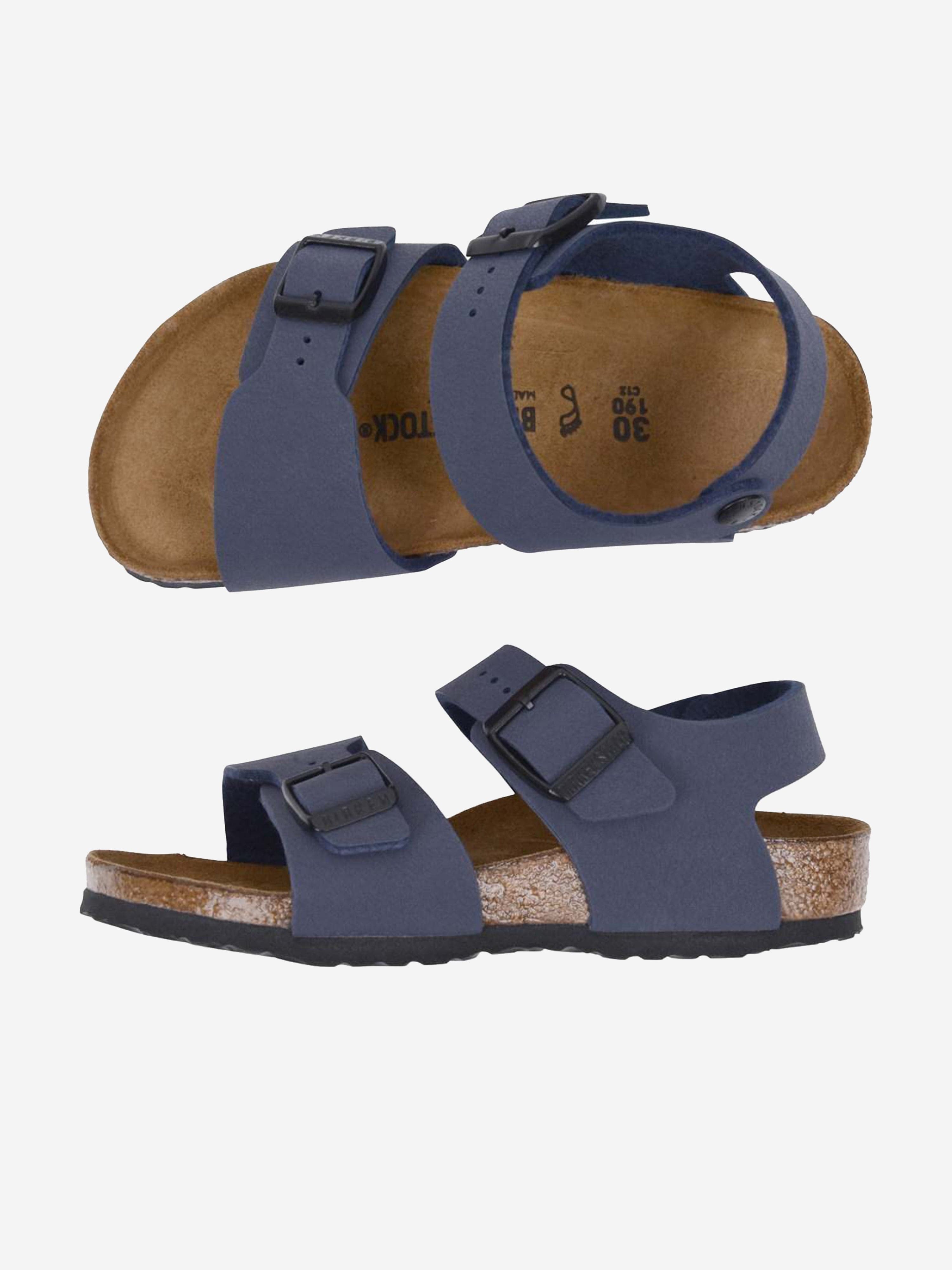 BIRKENSTOCK Boys New York Sandals in Navy 2025 Newest