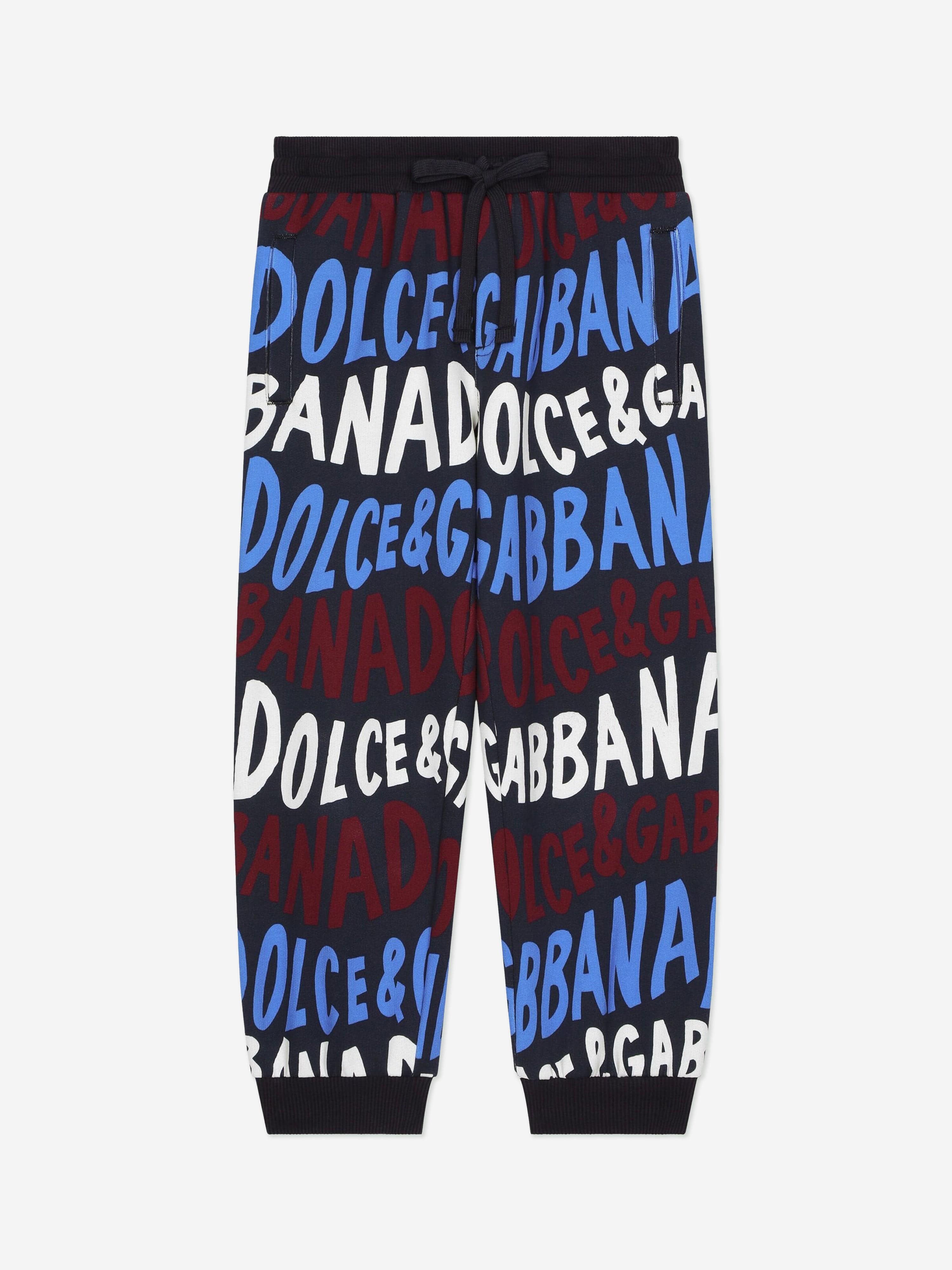 Dolce & Gabbana Boys Logo Joggers in Multicolour Buy Cheap Websites