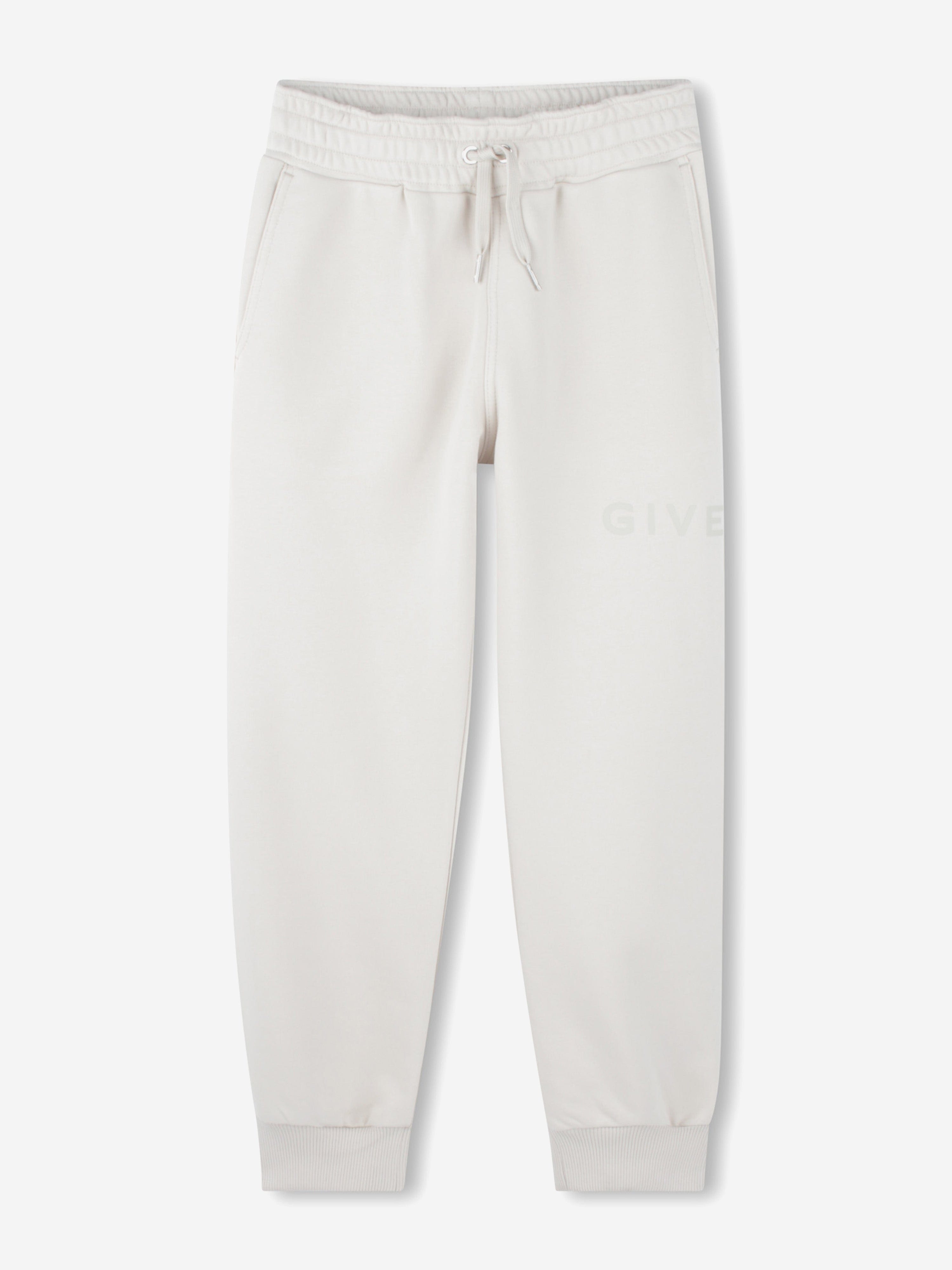 Kids Logo Print Joggers in Beige Free Shipping In China