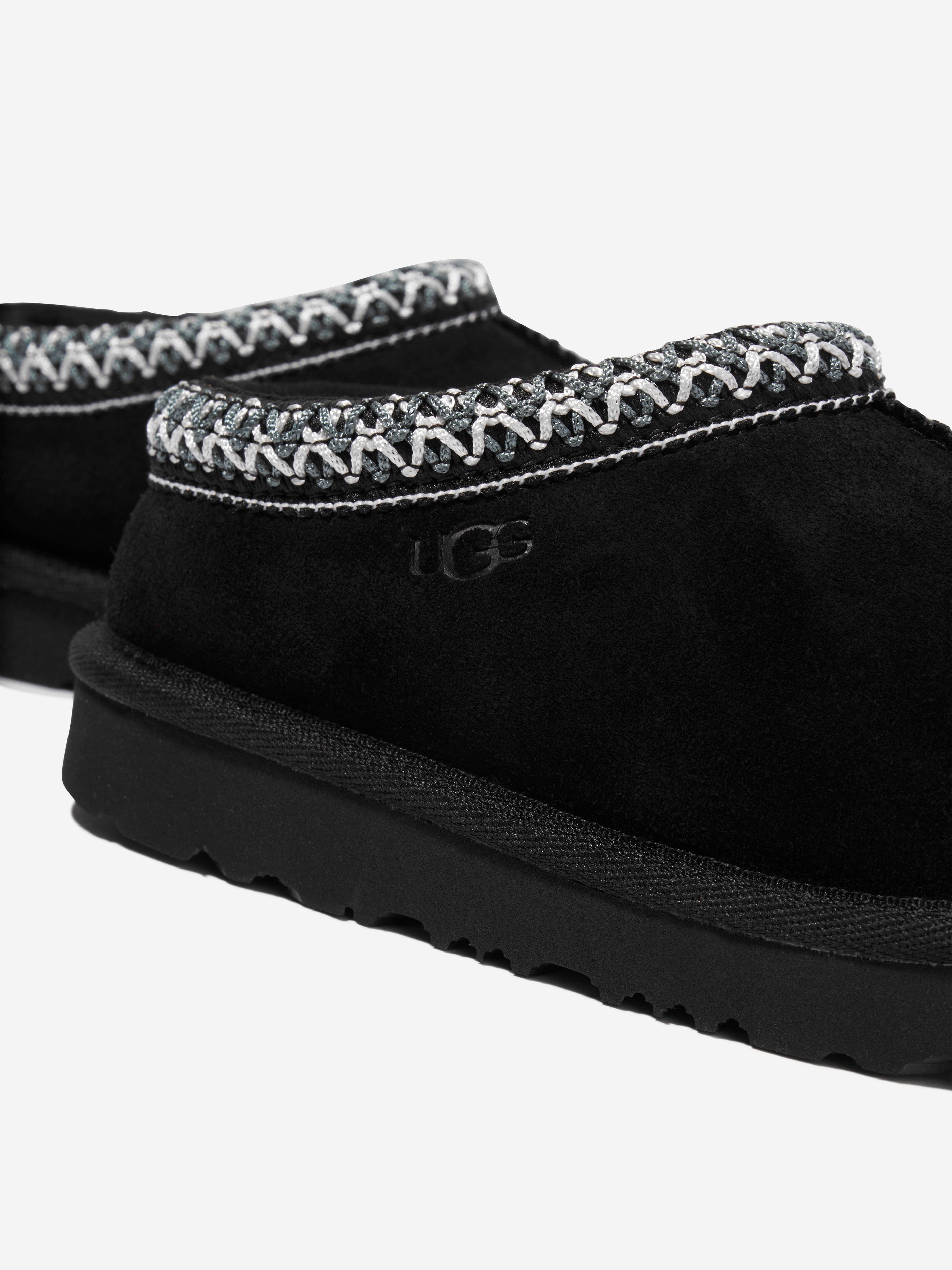 UGG Kids Tasman II Slippers in Black Finishline