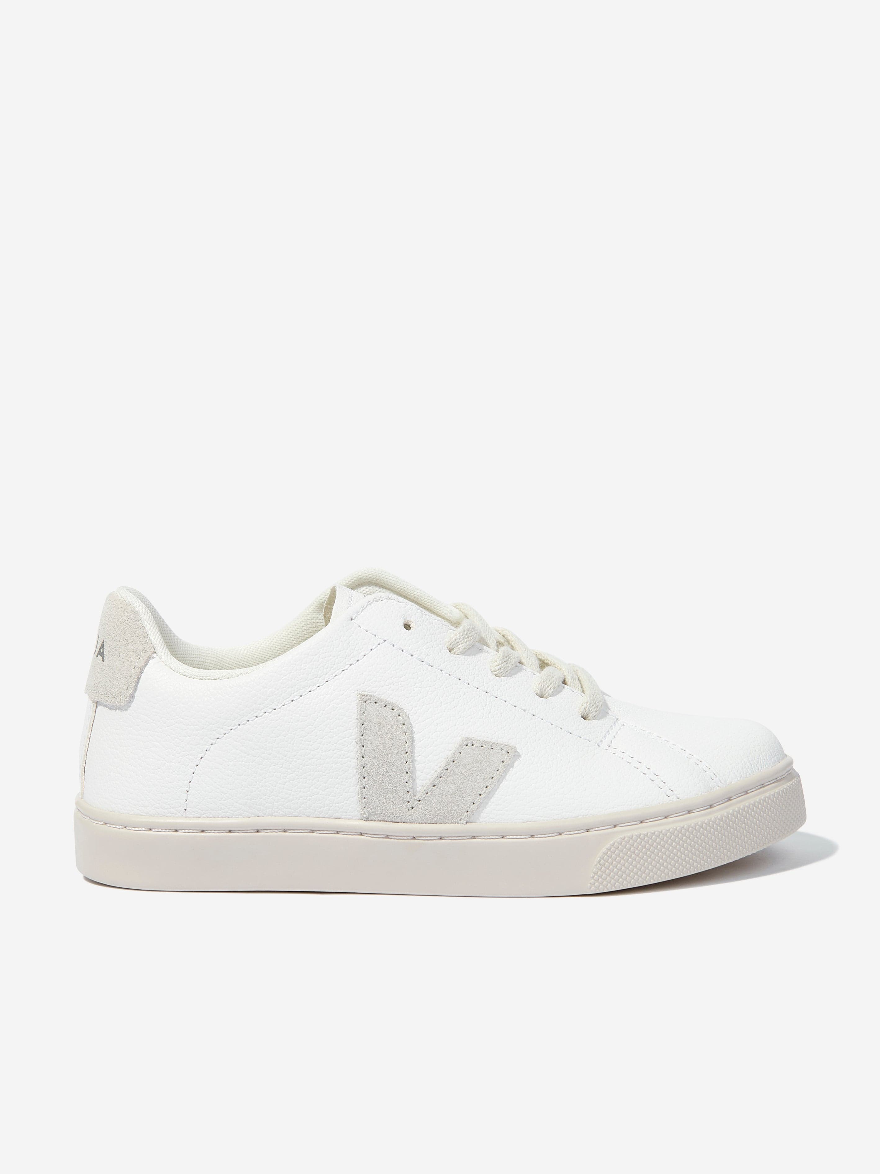 Veja Kids Esplar Laces Trainers in White Professional Cheap Pice