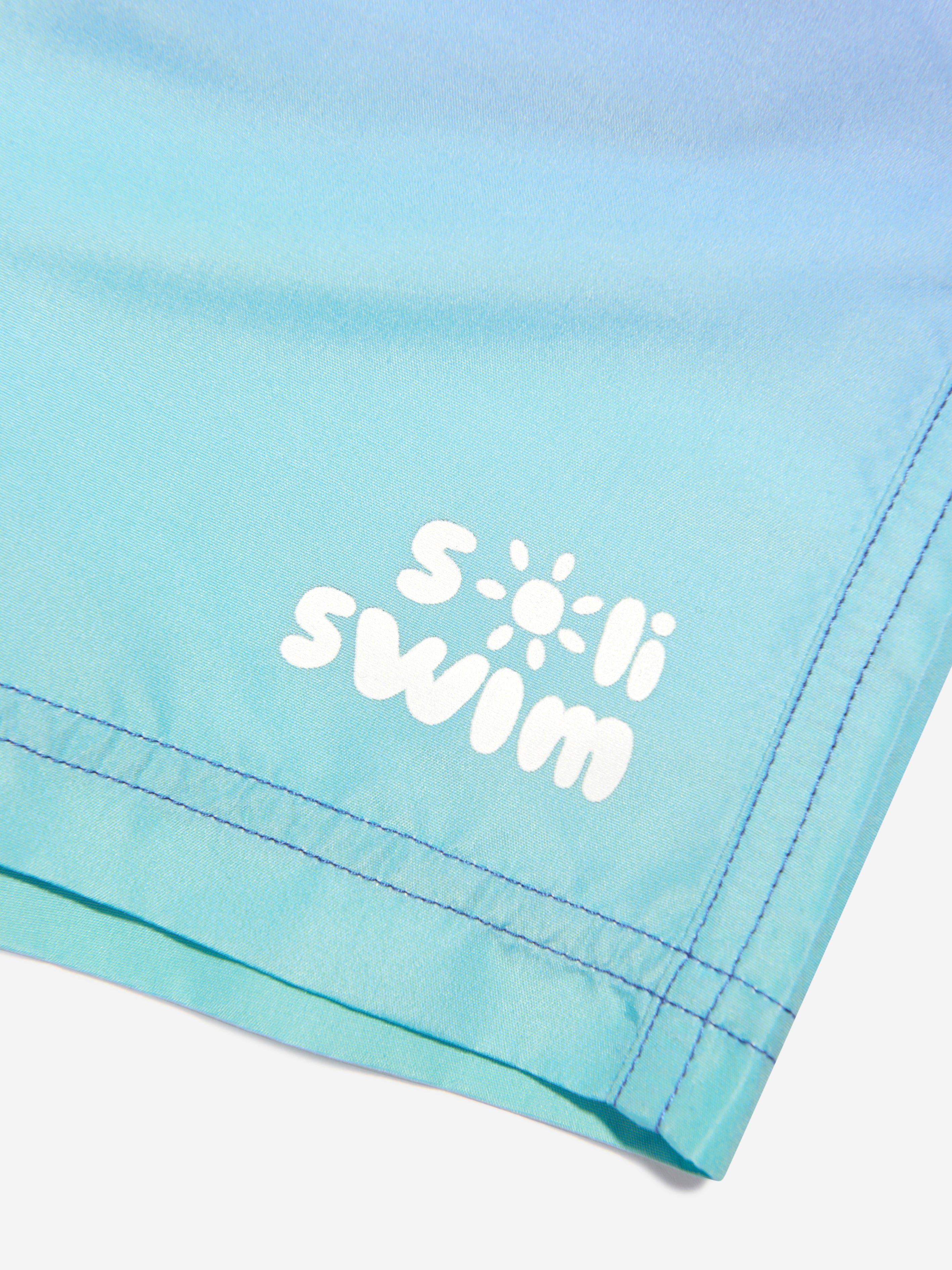 Soli Swim Boys Swim Shorts (UPF50+) in Blue Clearance Recommend