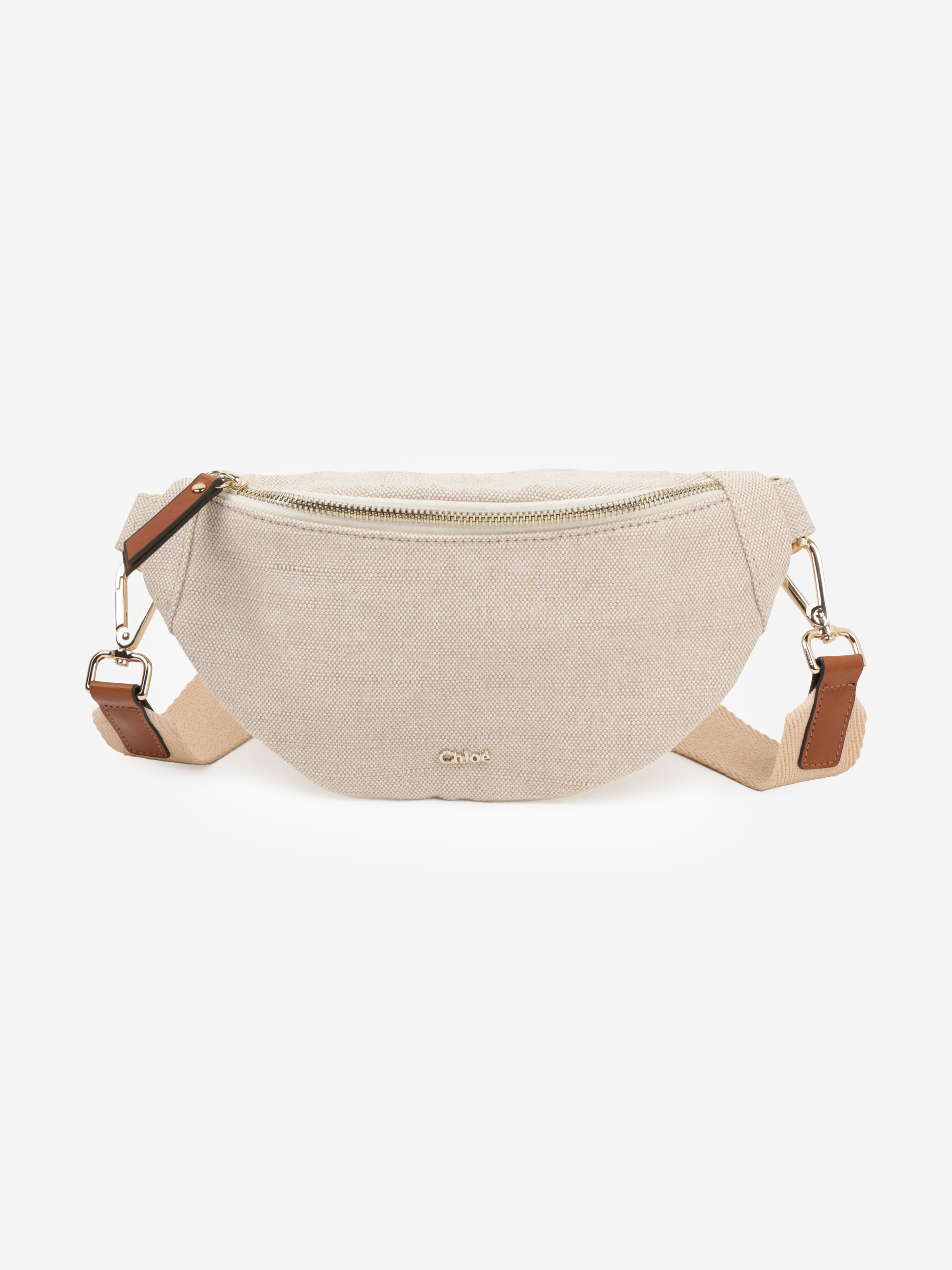 Chlo¨¦ Girls Canvas Belt Bag in Beige (23cm) Classic