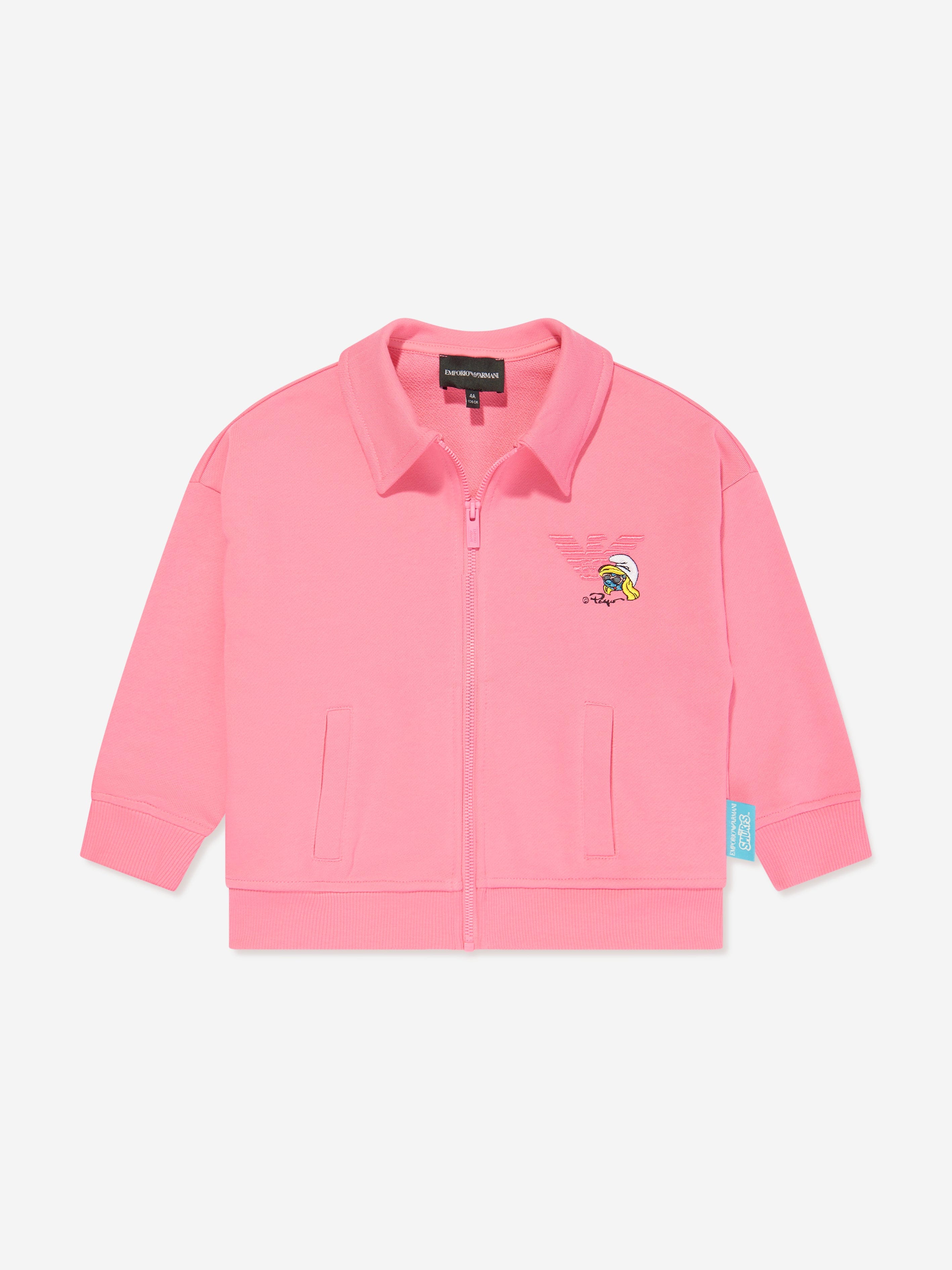 Emporio Armani Girls Zip Up Top in Pink Wiki Cheap Pice
