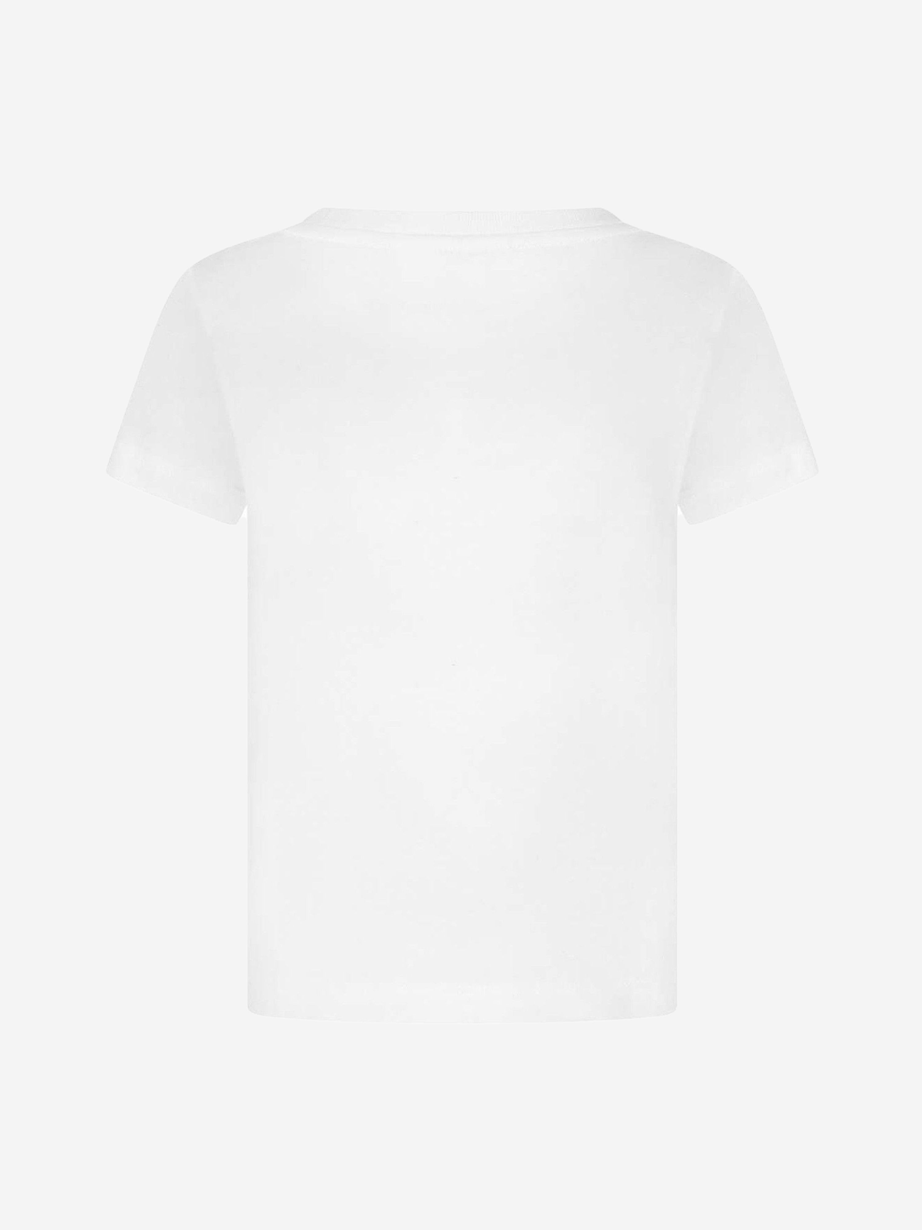 Lacoste Boys Logo T-Shirt in White Sale With Credit Card