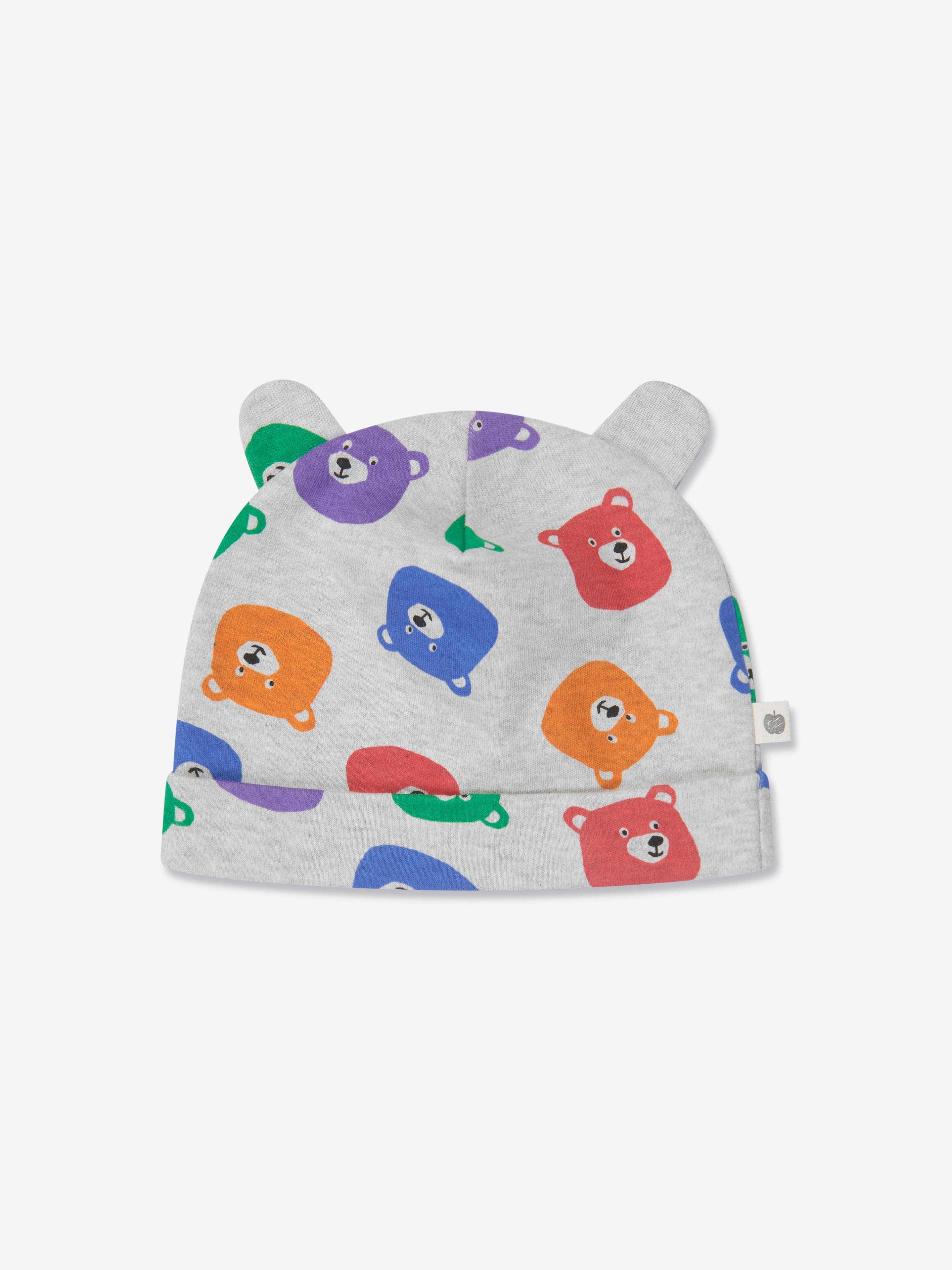 The Bonnie Mob Baby Bears Print Hat With Ears in Multicolour Outlet 2025 New