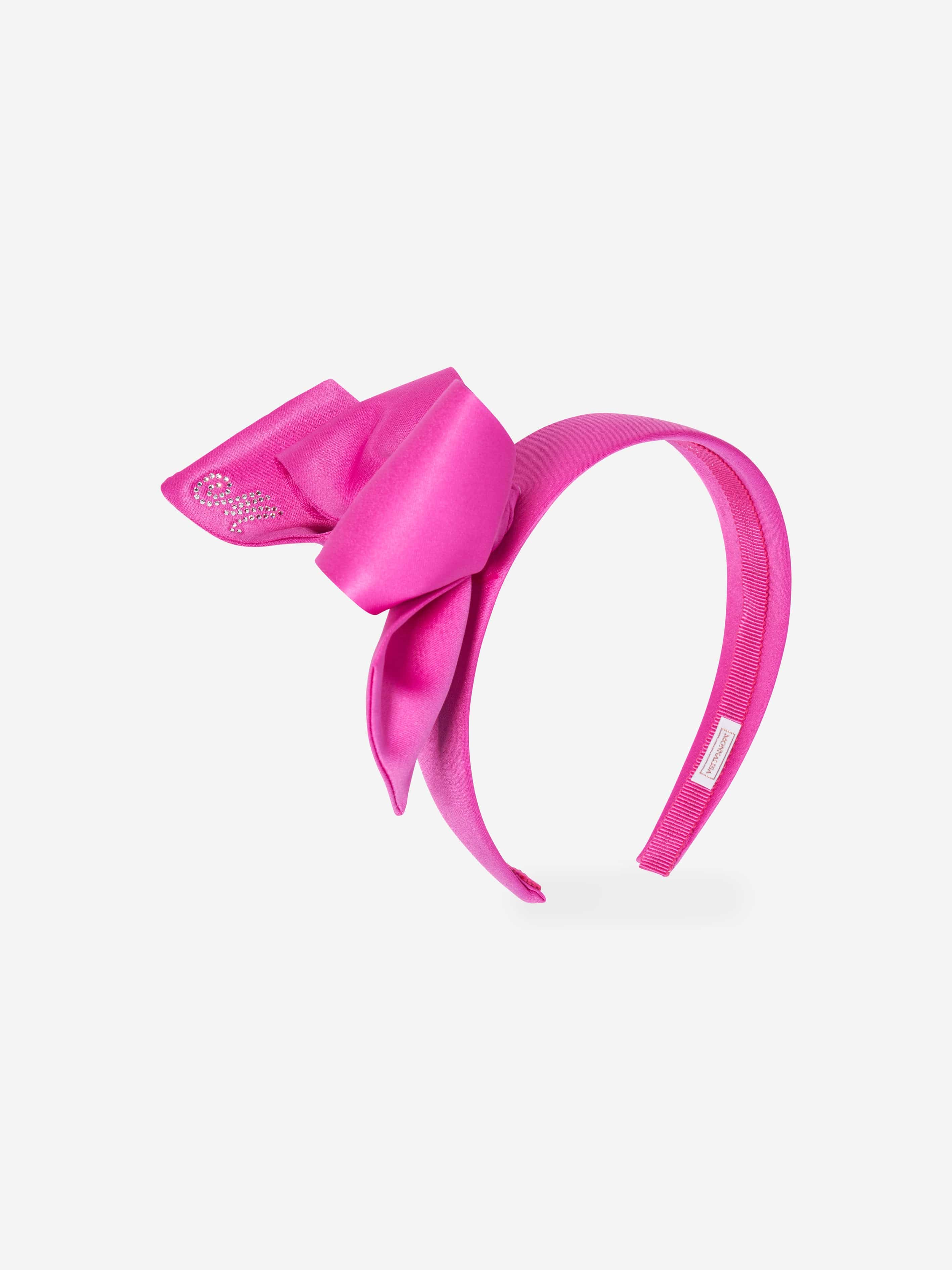 Monnalisa Girls Duchess Bow Headband in Pink Clearance Factory Outlet