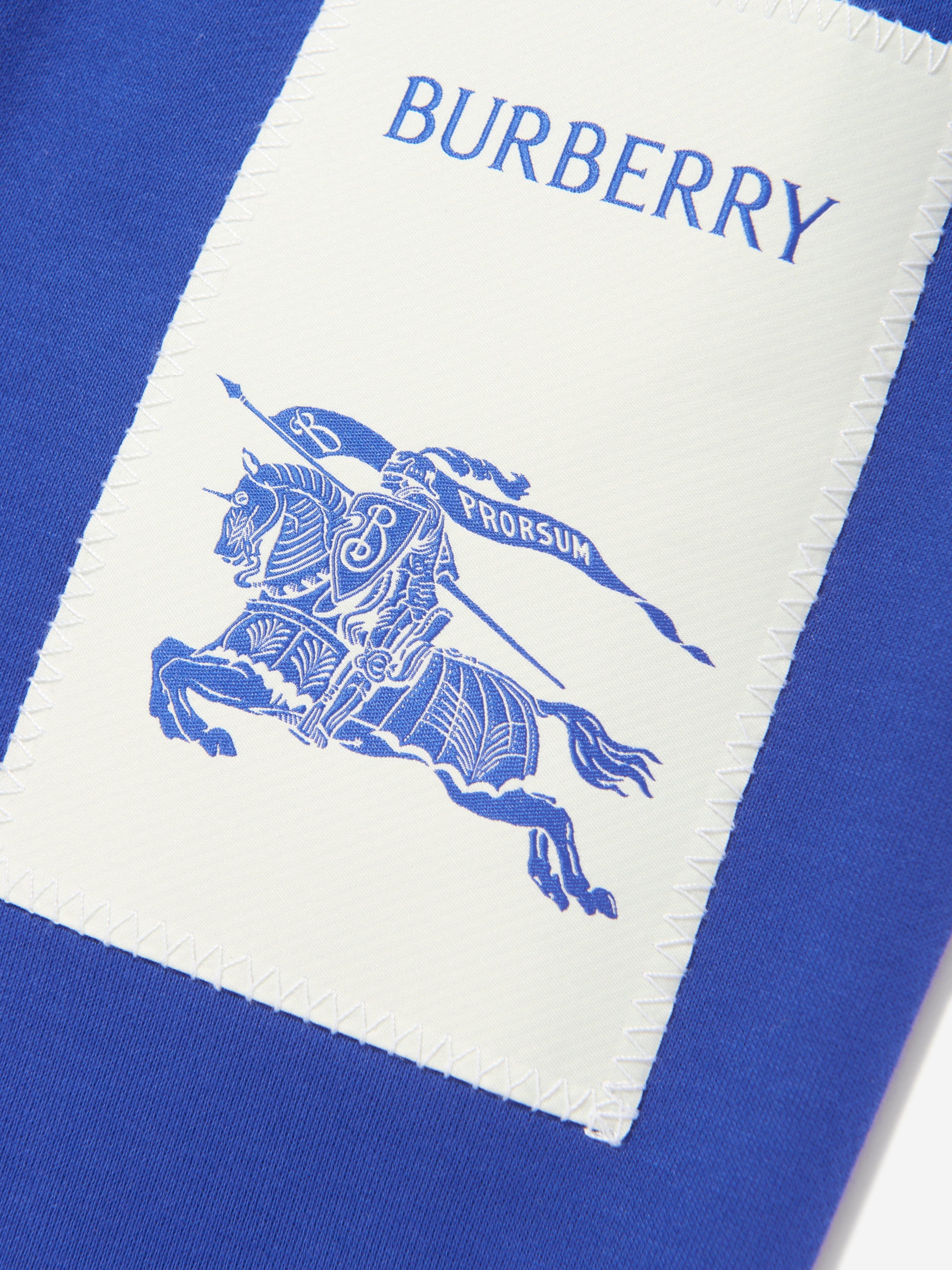 Burberry Boys EKD Label Sidney Joggers in Blue Clearance Fake