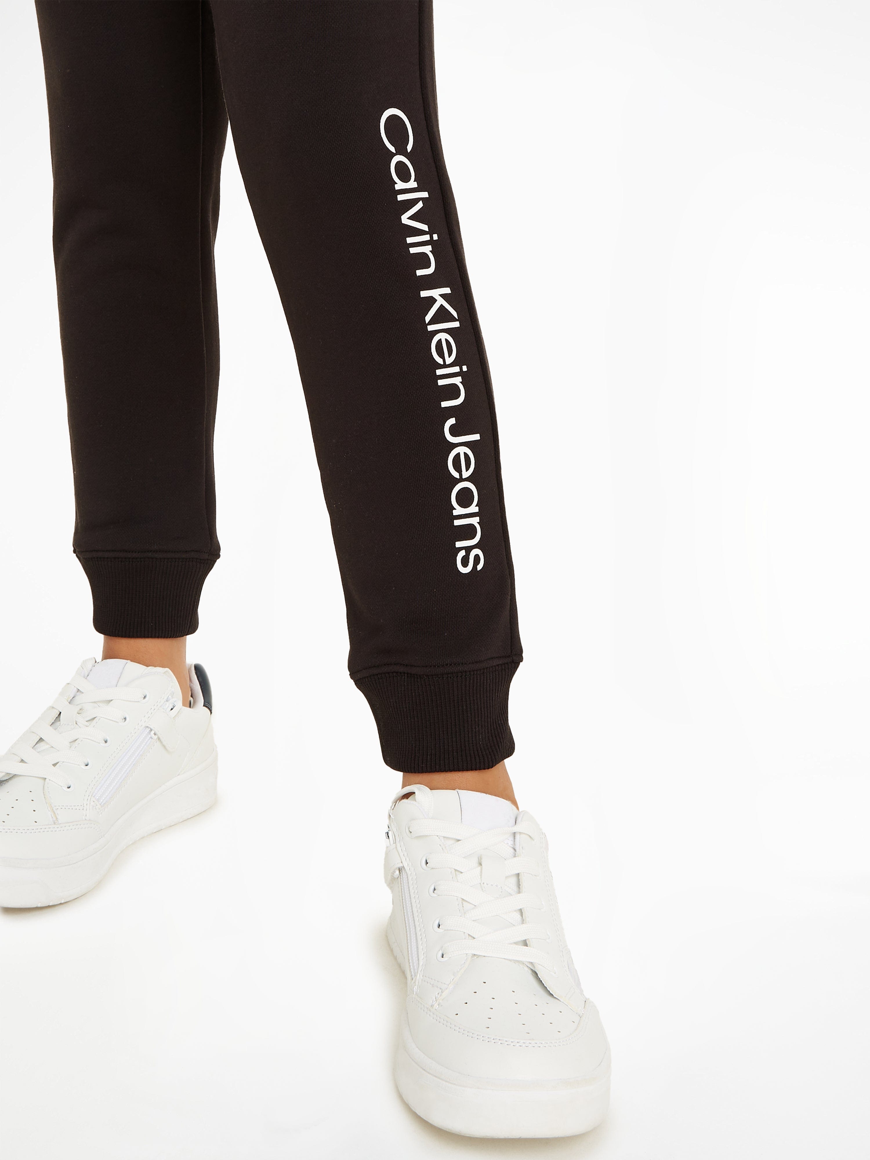 Calvin Klein Kids Logo Joggers in Black Good Selling Sale Online