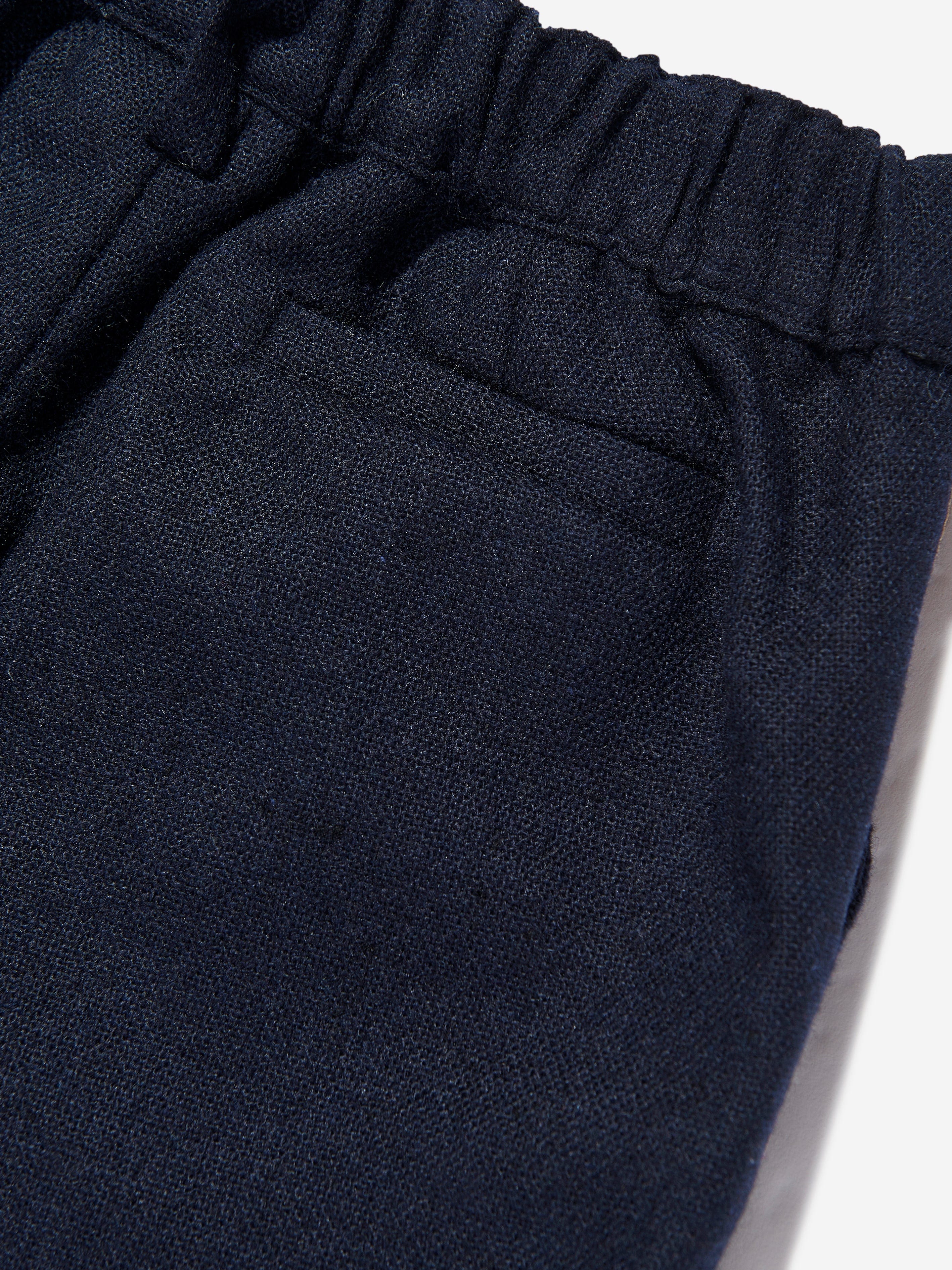 Baby Boys Flannel Trousers in Navy Cheap Discounts