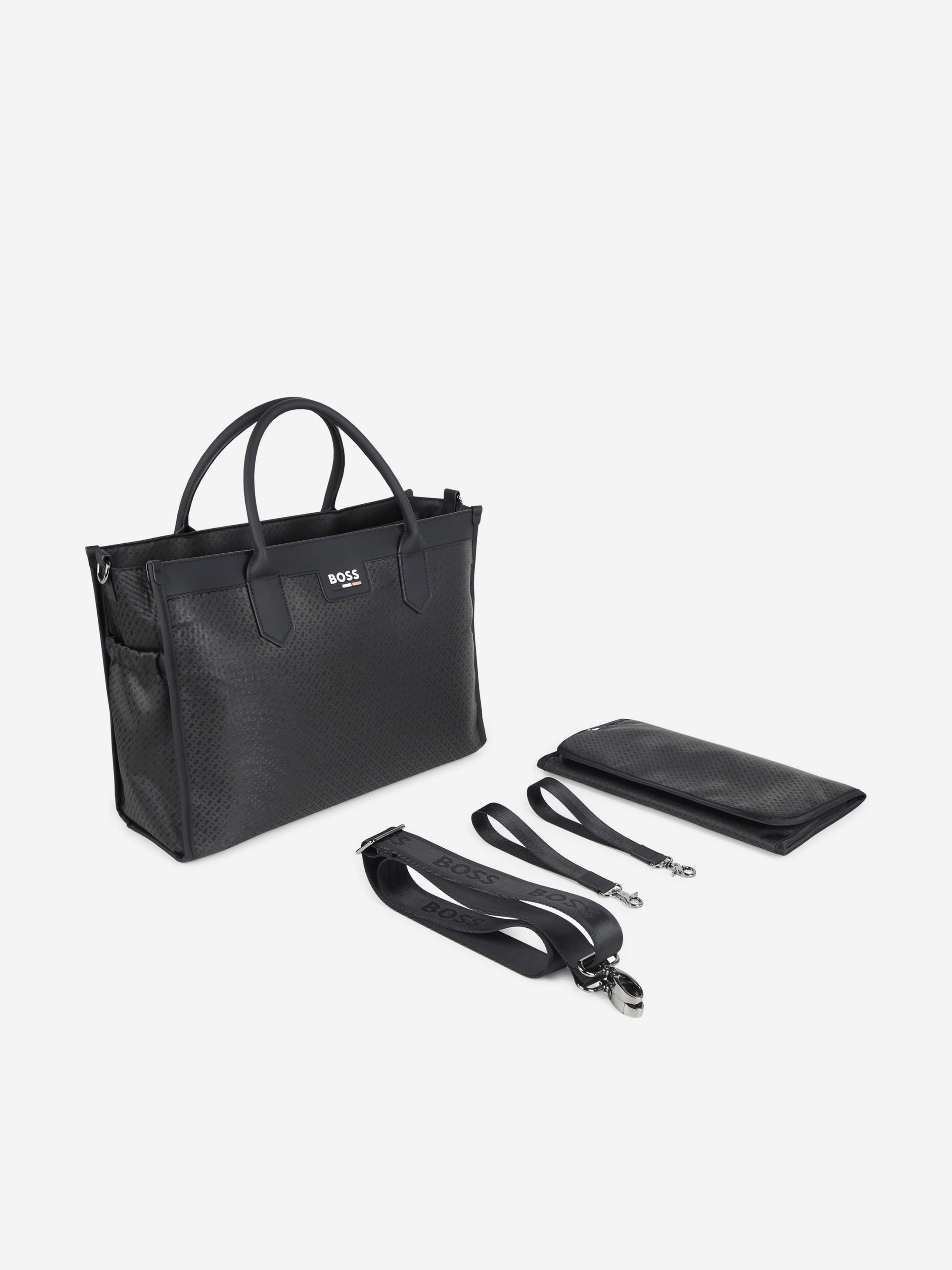 BOSS Baby Monogram Tote Changing Bag in Black (40cm) In China Online