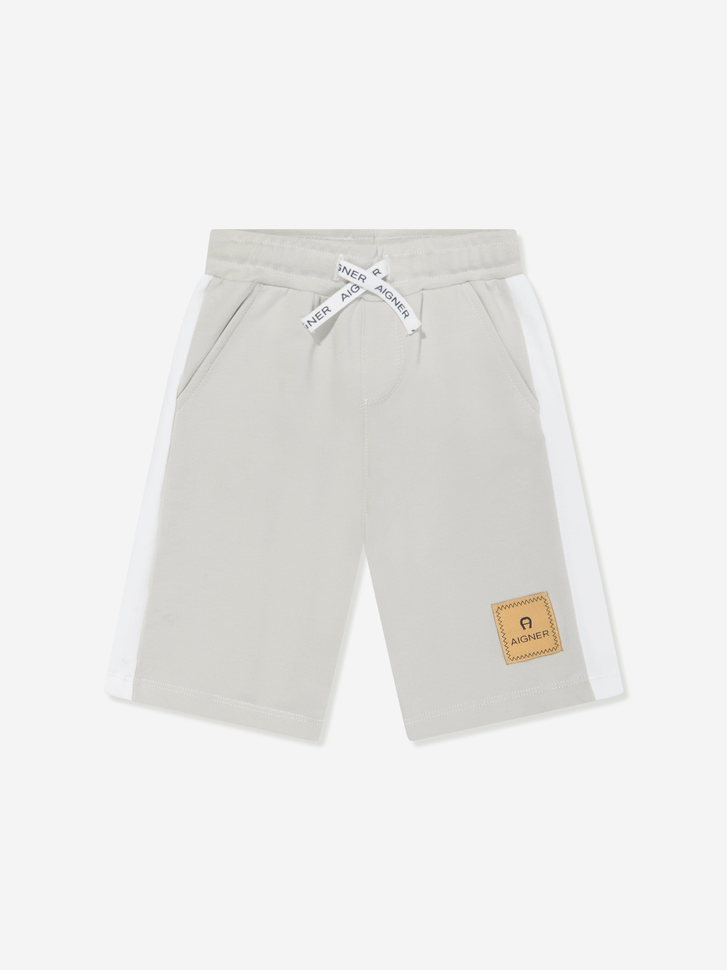 Aigner Baby Boys Logo Bermuda Shorts in Grey Free Shipping Nicekicks