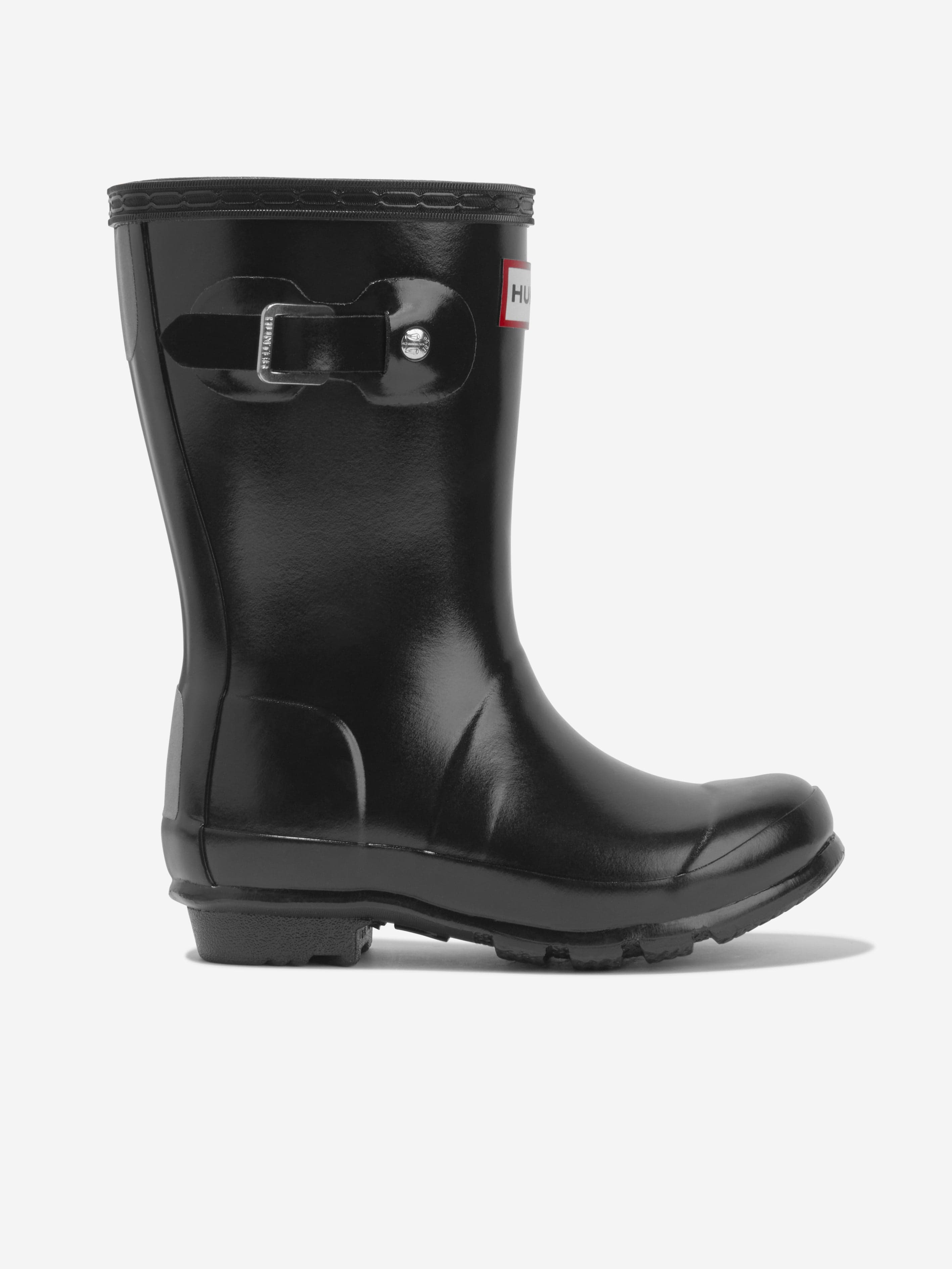 Hunter Kids Original Gloss Wellington Boots in Black Free Shipping With Mastercard