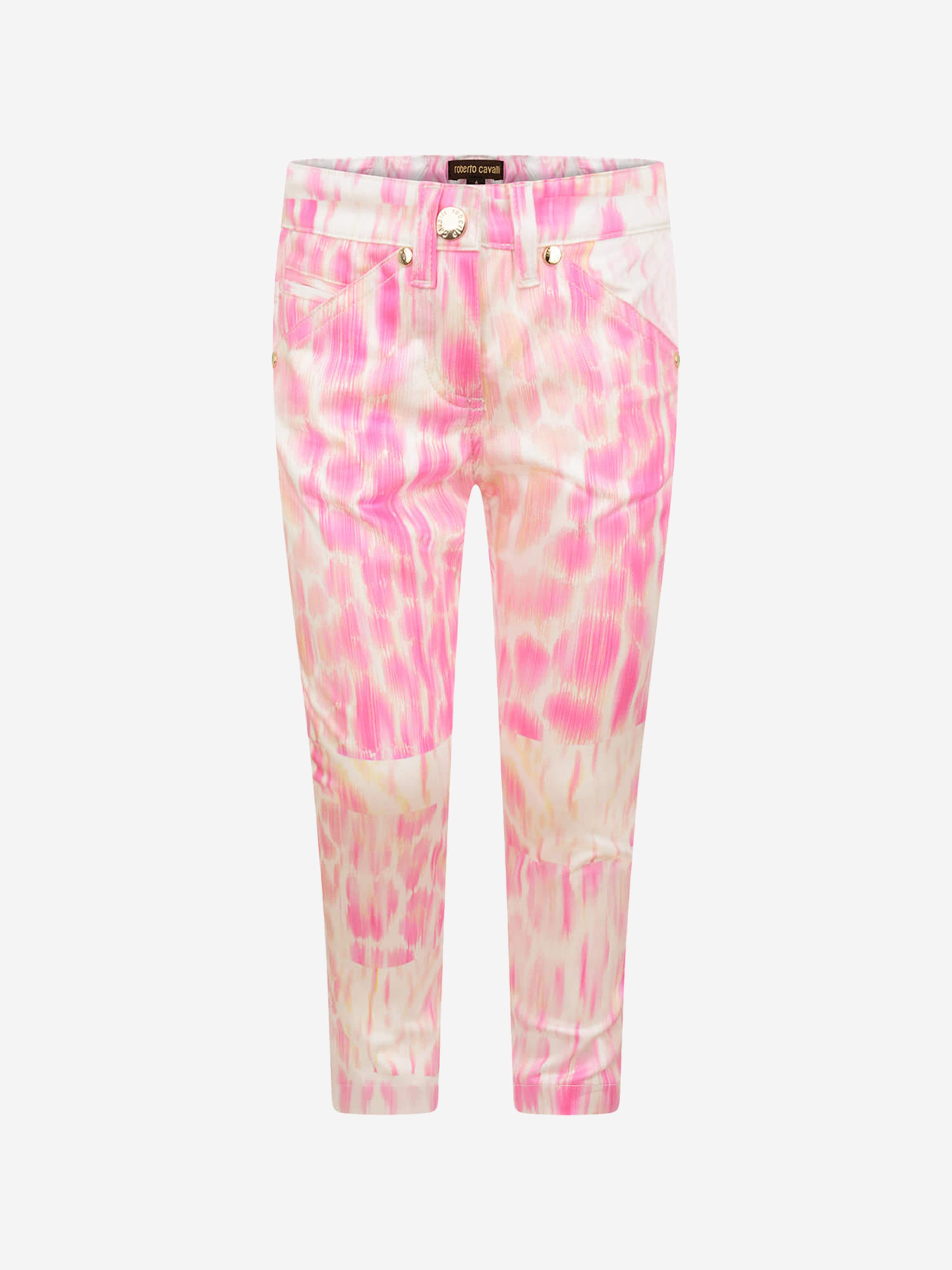 Roberto Cavalli Girls Leopard Print Trousers Online Online Clearance