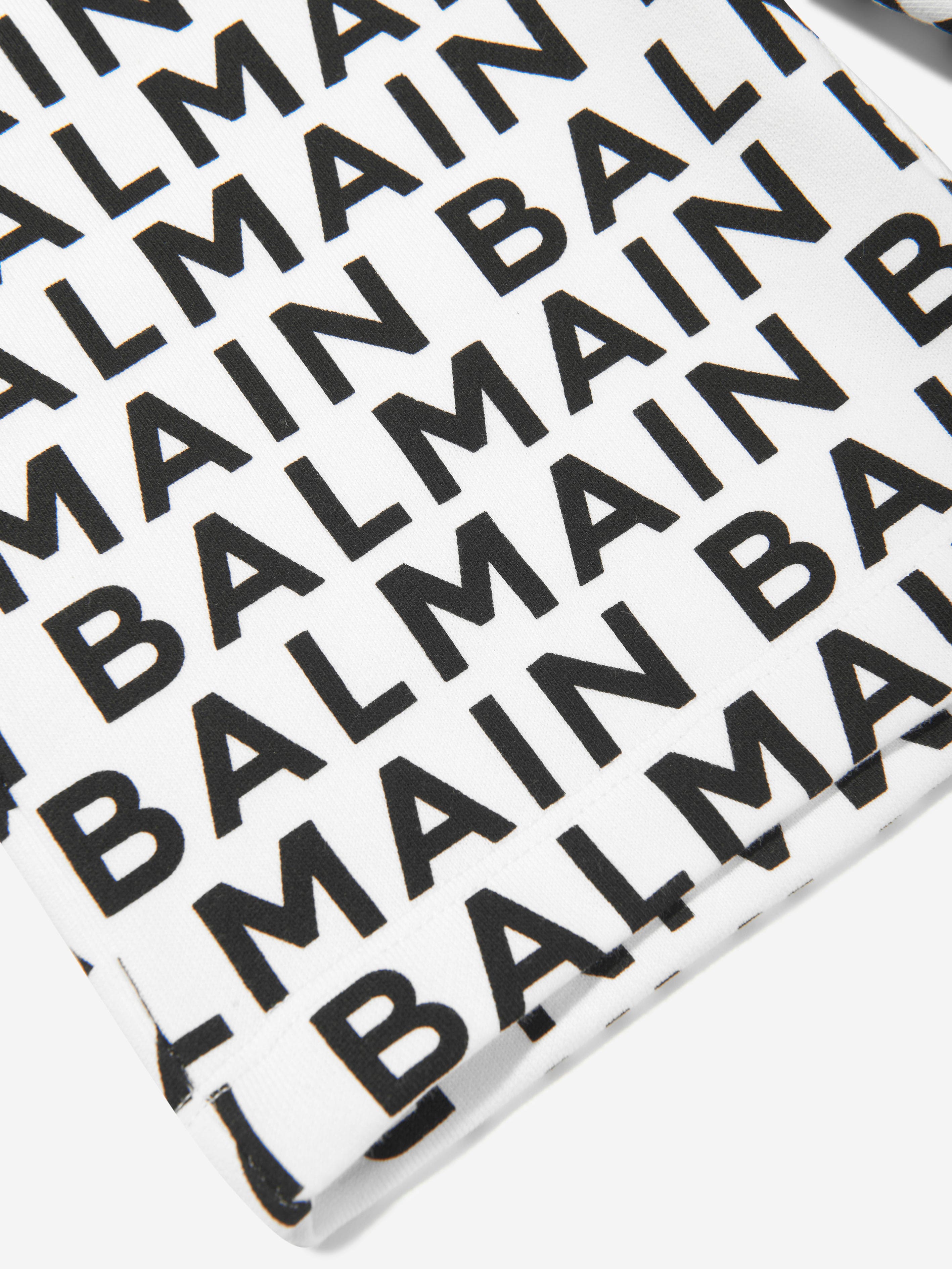 Balmain Boys Logo Jersey Shorts in Black Discount Sast