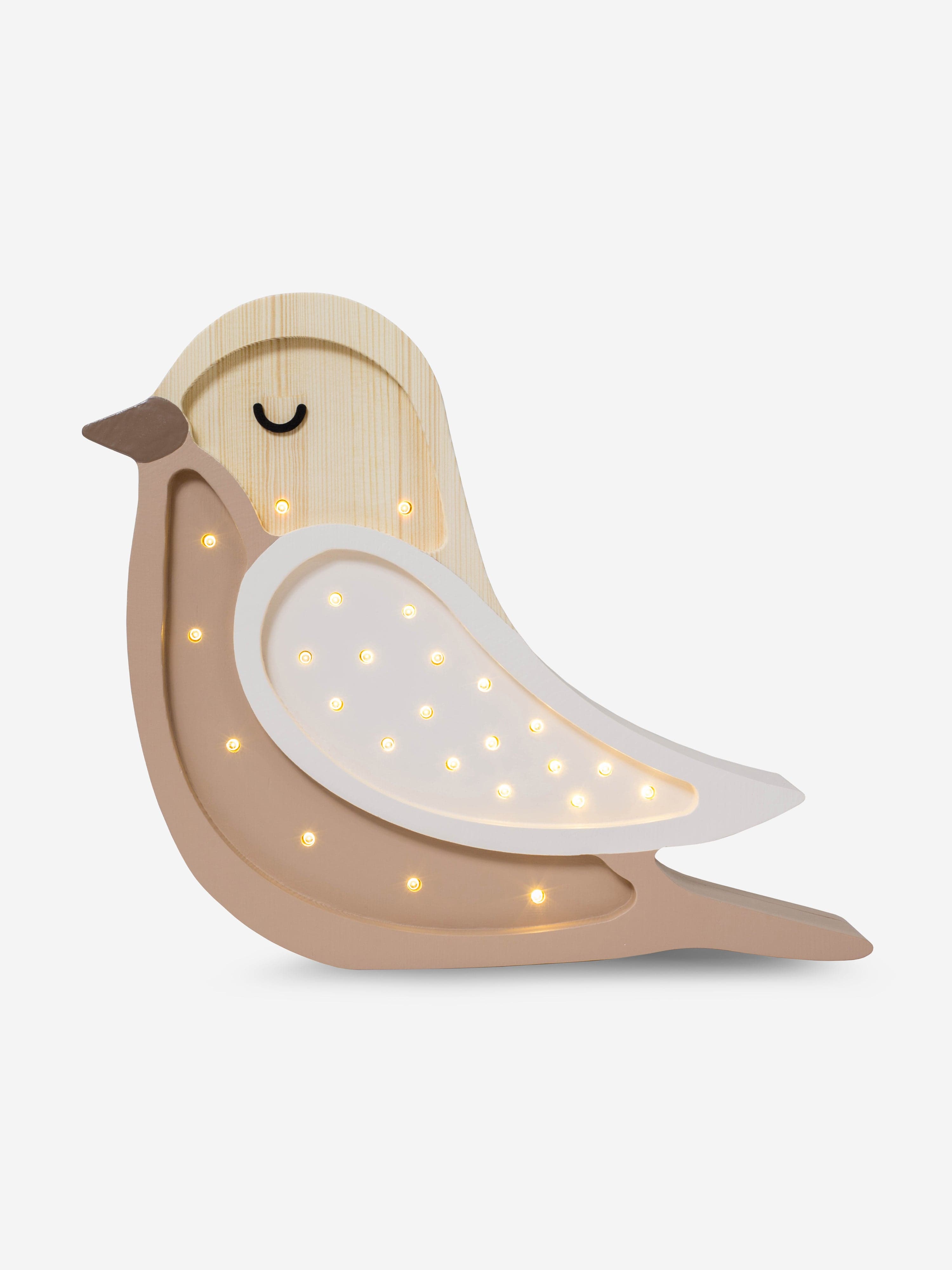 Little Lights Bird Mini Lamp in Brown (30x33x5.5 cm) Clearance Extremely