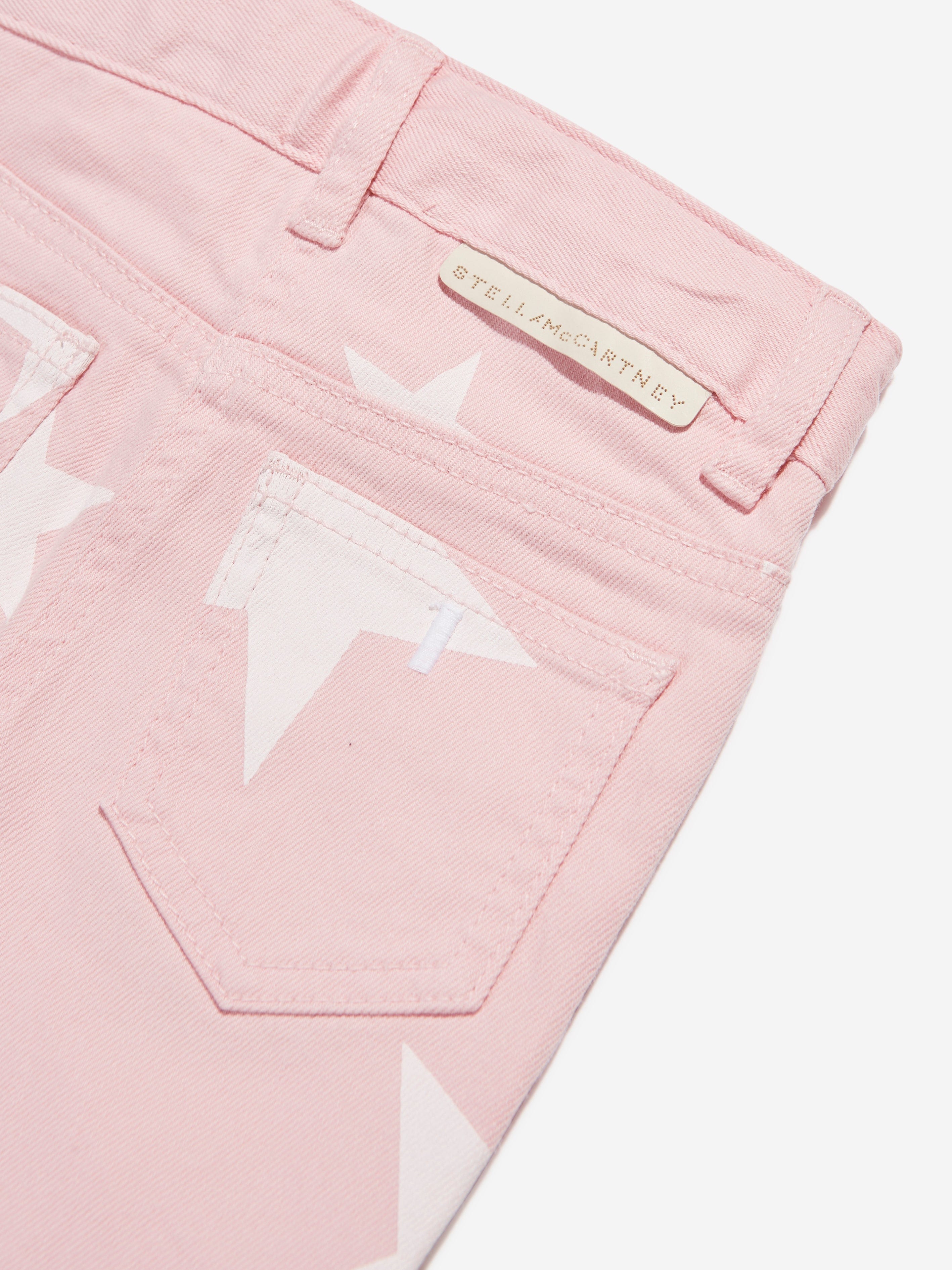 Stella McCartney Girls Star Jeans in Pink Clearance Pre Order