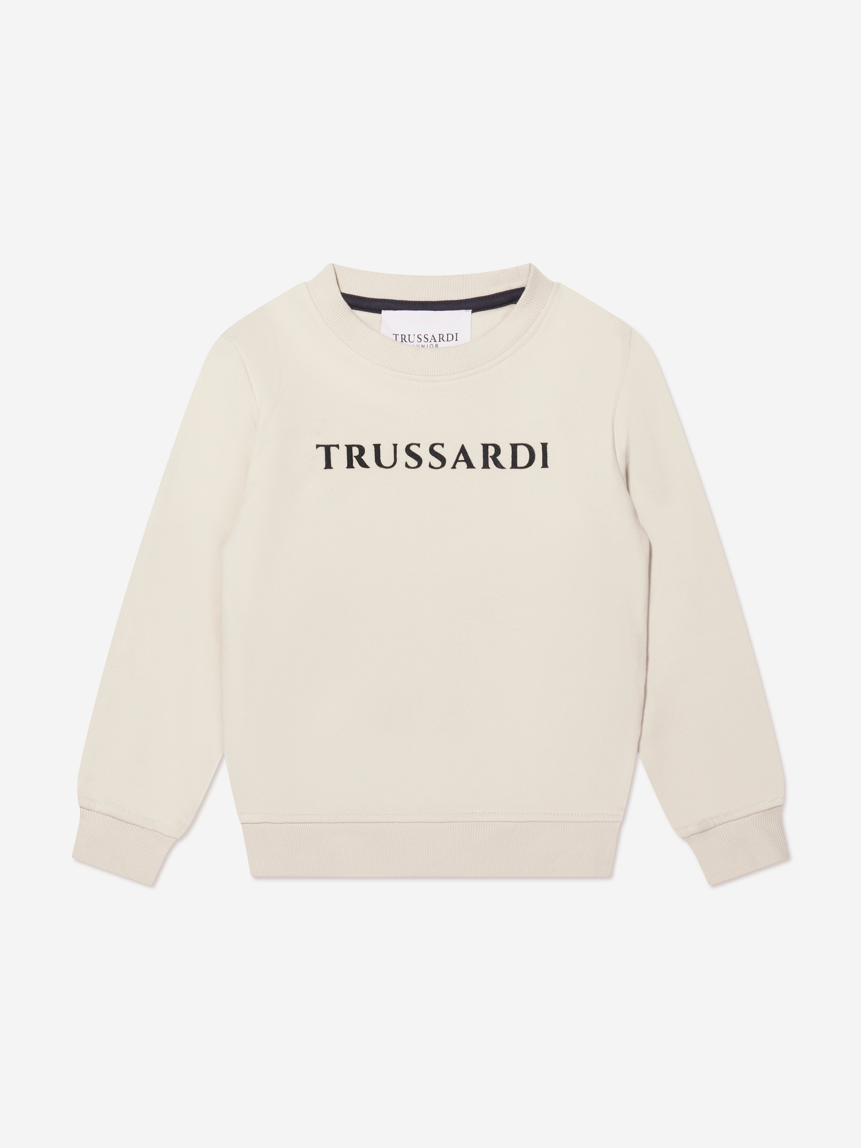 Trussardi Boys Camaz Sweatshirt in Beige Cheap Sale Fashionable