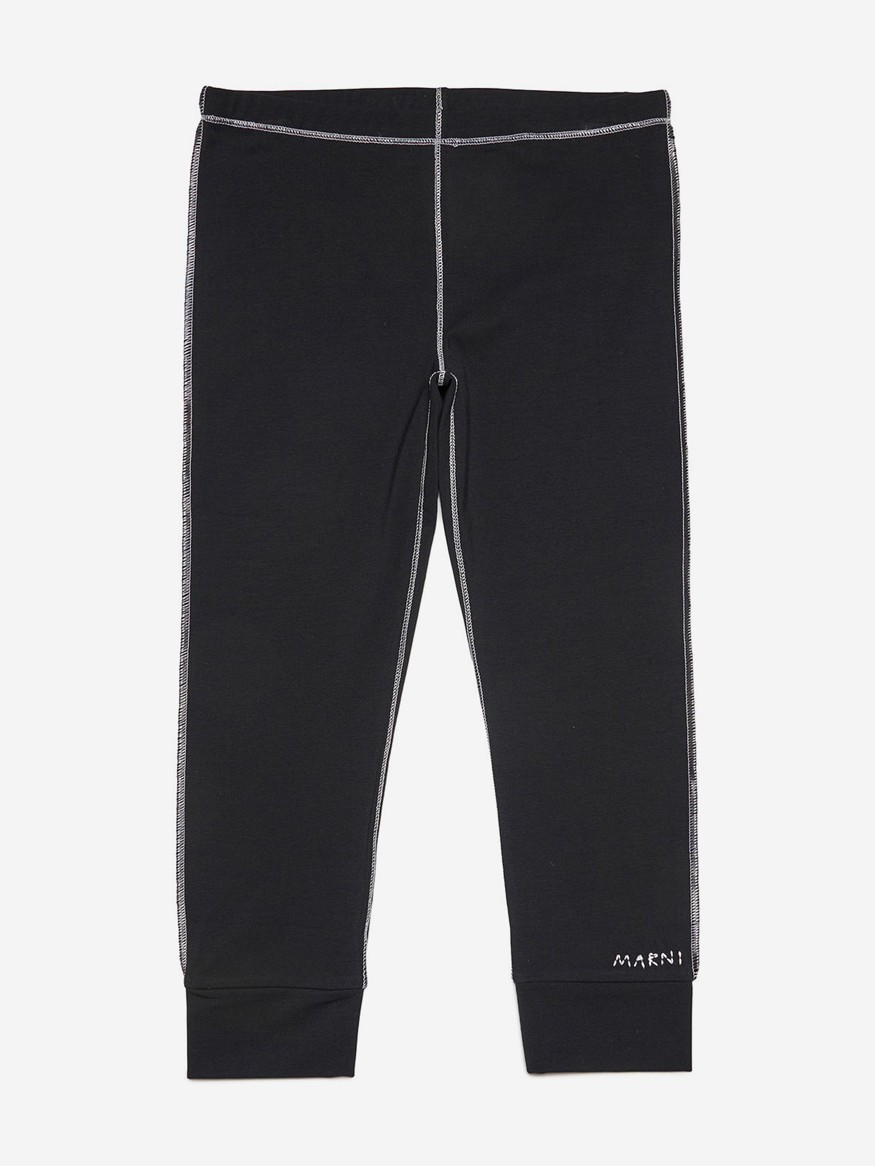 MARNI Girls Logo Leggings in Black Sale Deals