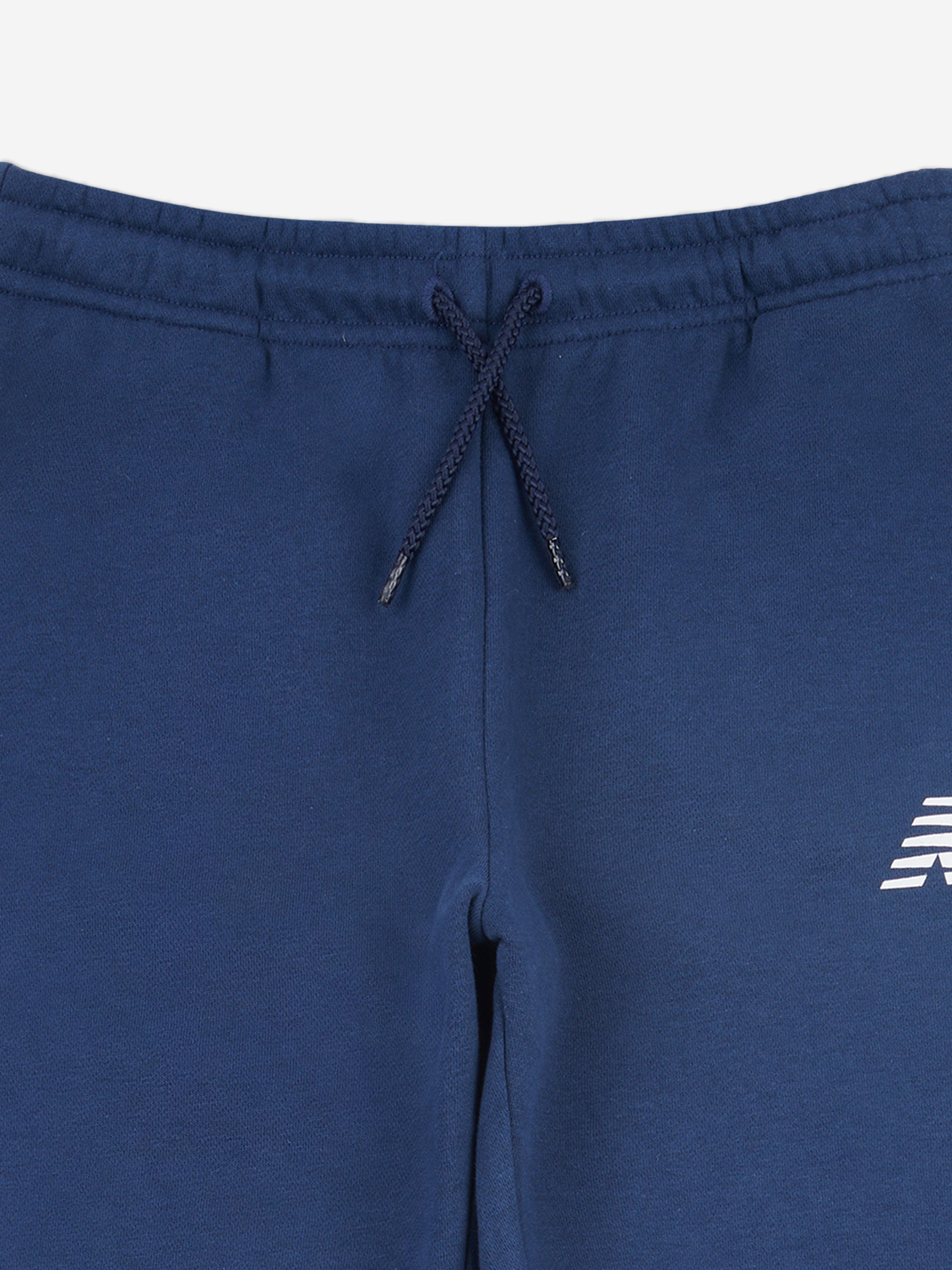 New Balance Boys Brush Back Stacked Logo Joggers in Navy Find Great Cheap Online