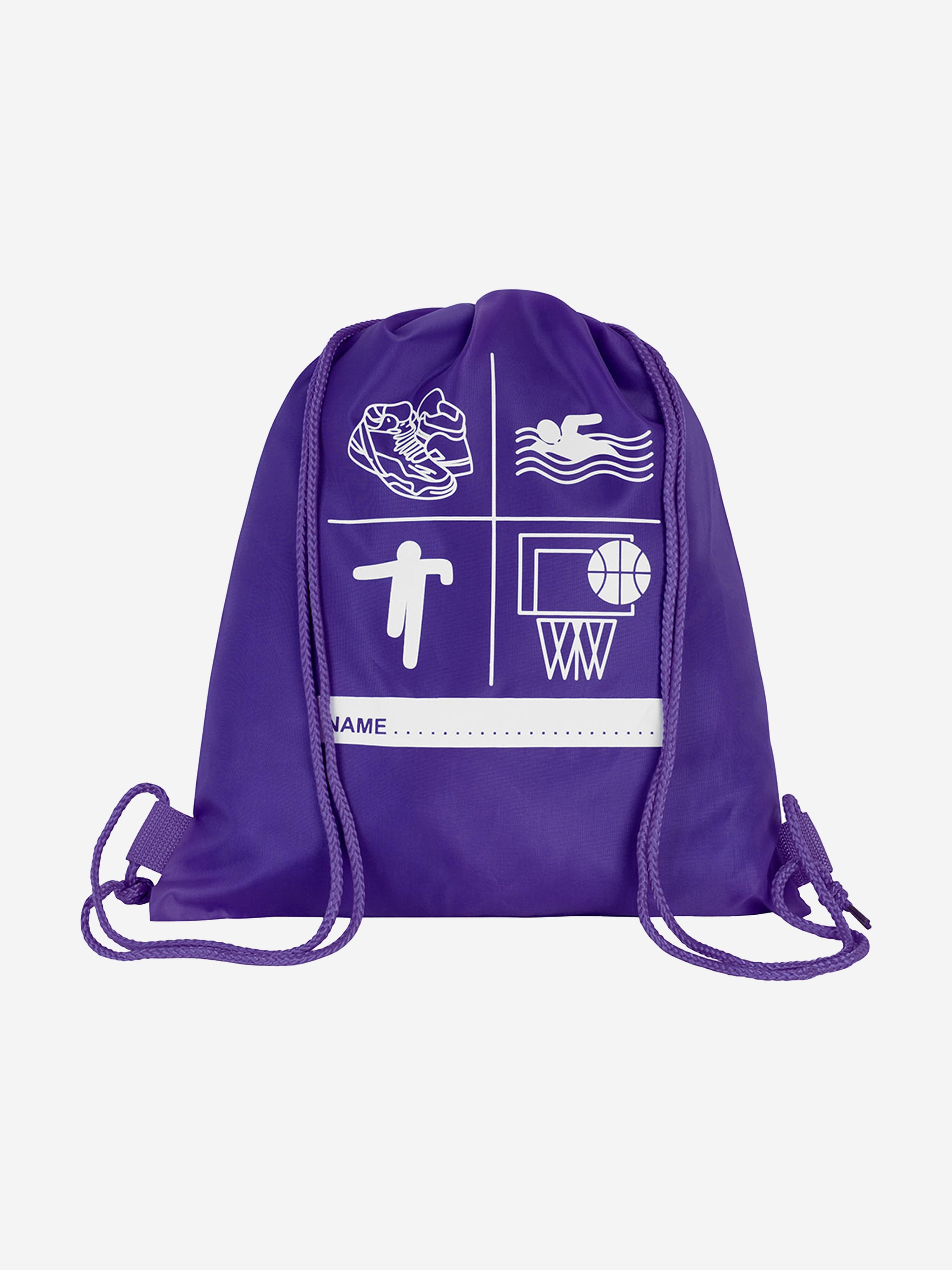 Zeco Kids School Premium Printed PE Bag in Purple (40cm) Marketable Sale Online