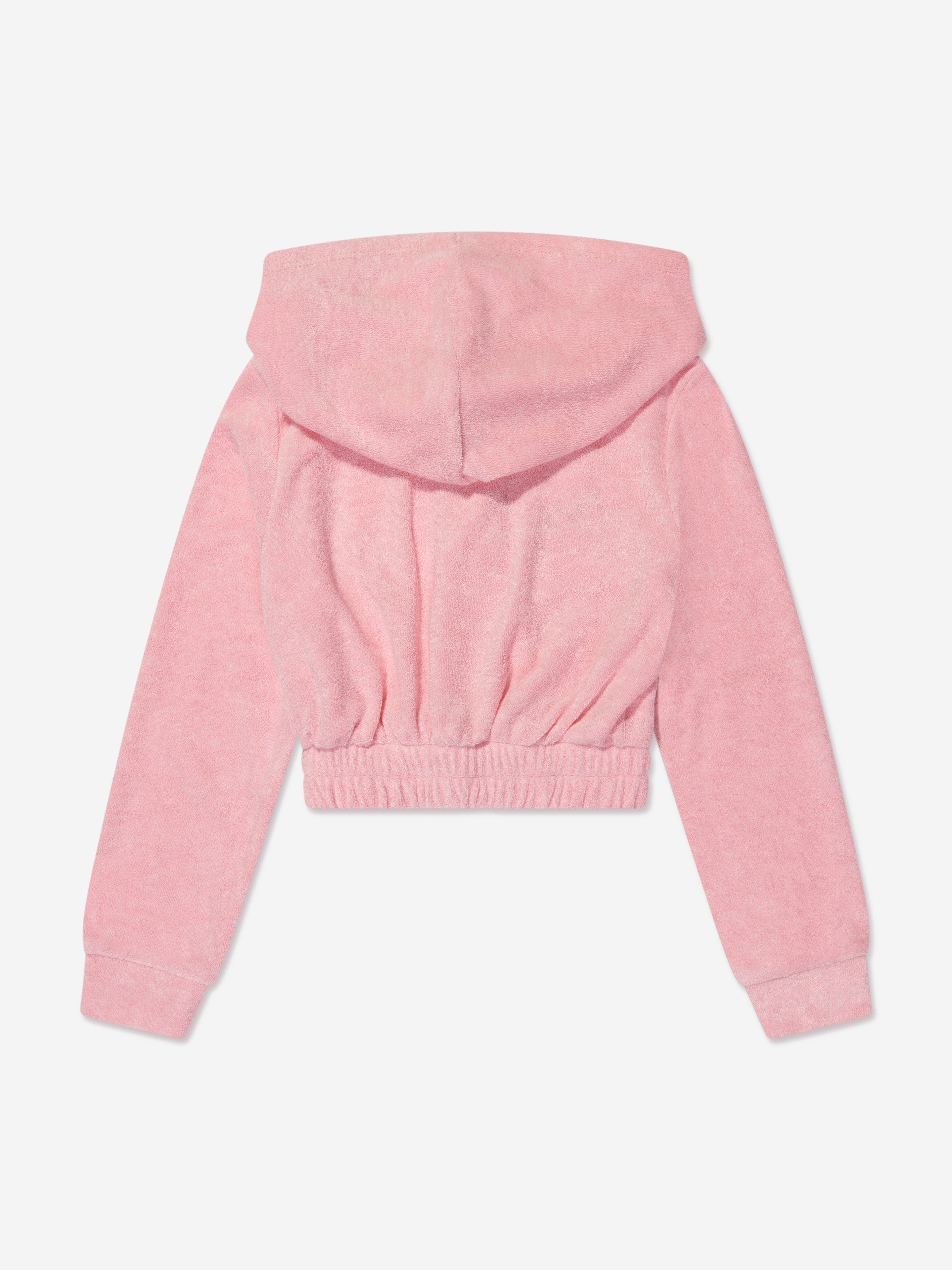 AY by AYLA Girls Towelling Hoodie in Pink 100% Original Cheap Pice
