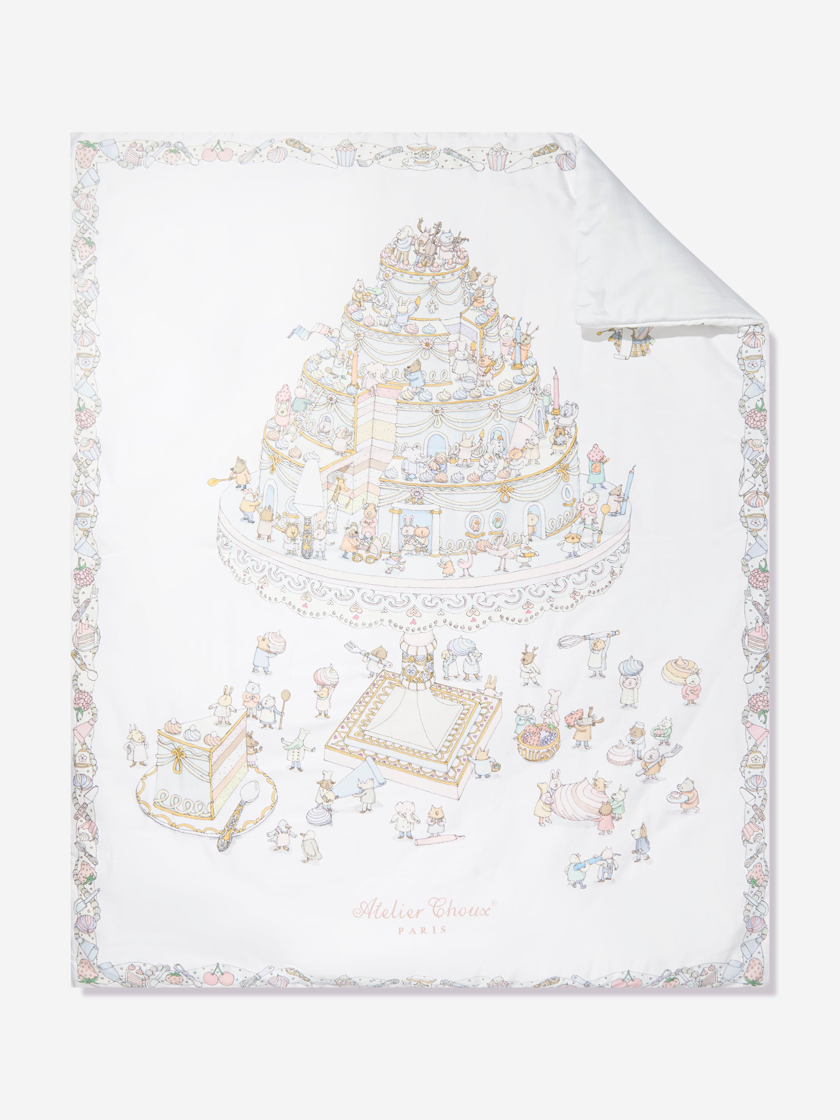 Atelier Choux Baby Le Gateau / Chateau Choux Reversible Quilt in Multicolour (130cm) Free Shipping Online