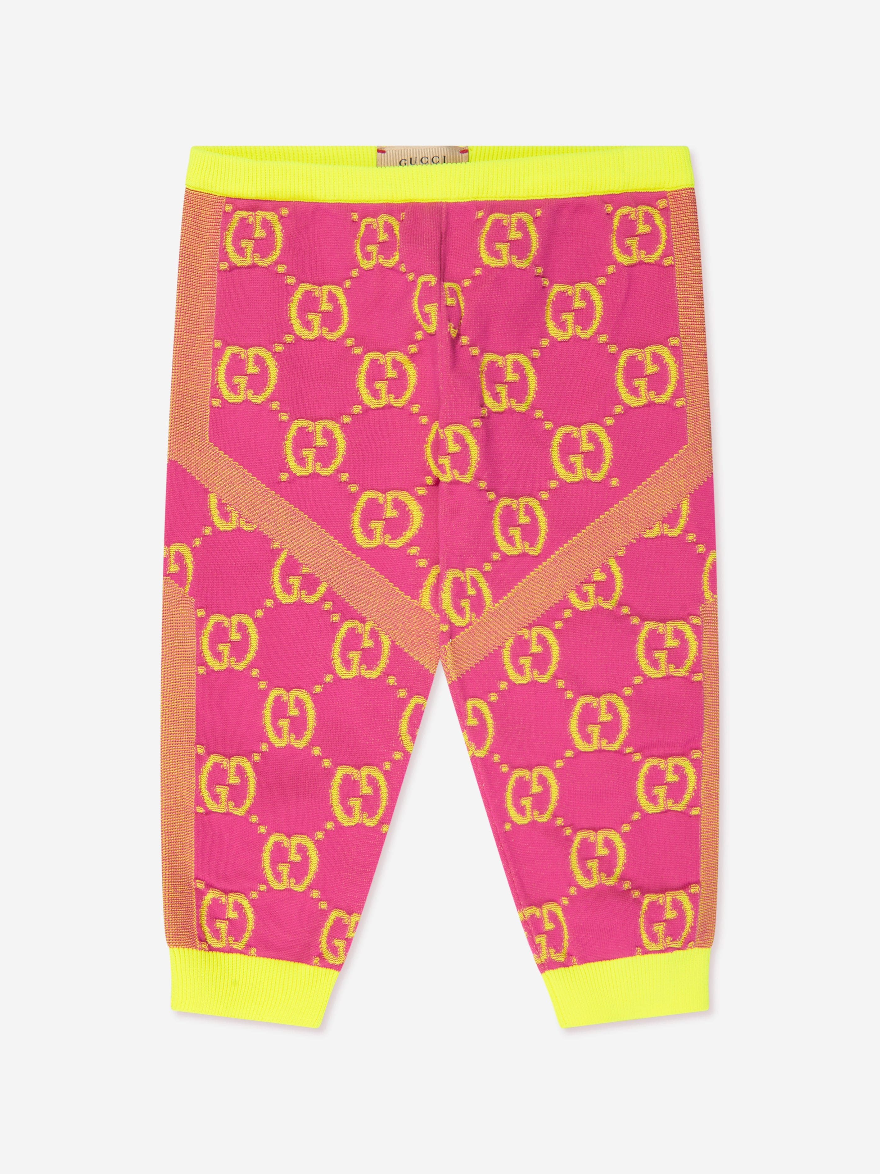 Gucci Baby Girls GG Leggings in Pink Outlet Pay With Paypal