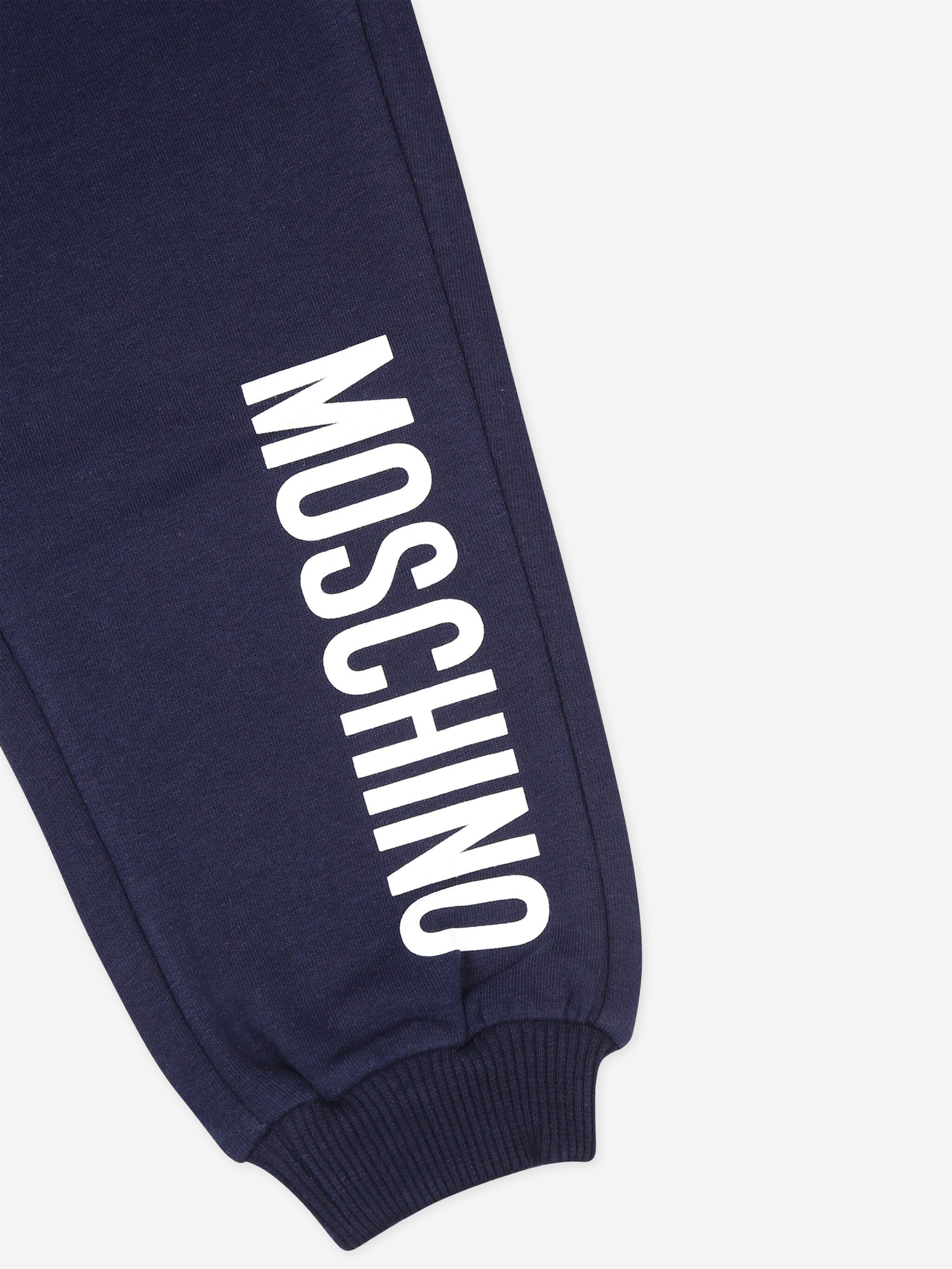 Moschino Baby Logo Joggers in Navy Buy Cheap Cheapest Pice