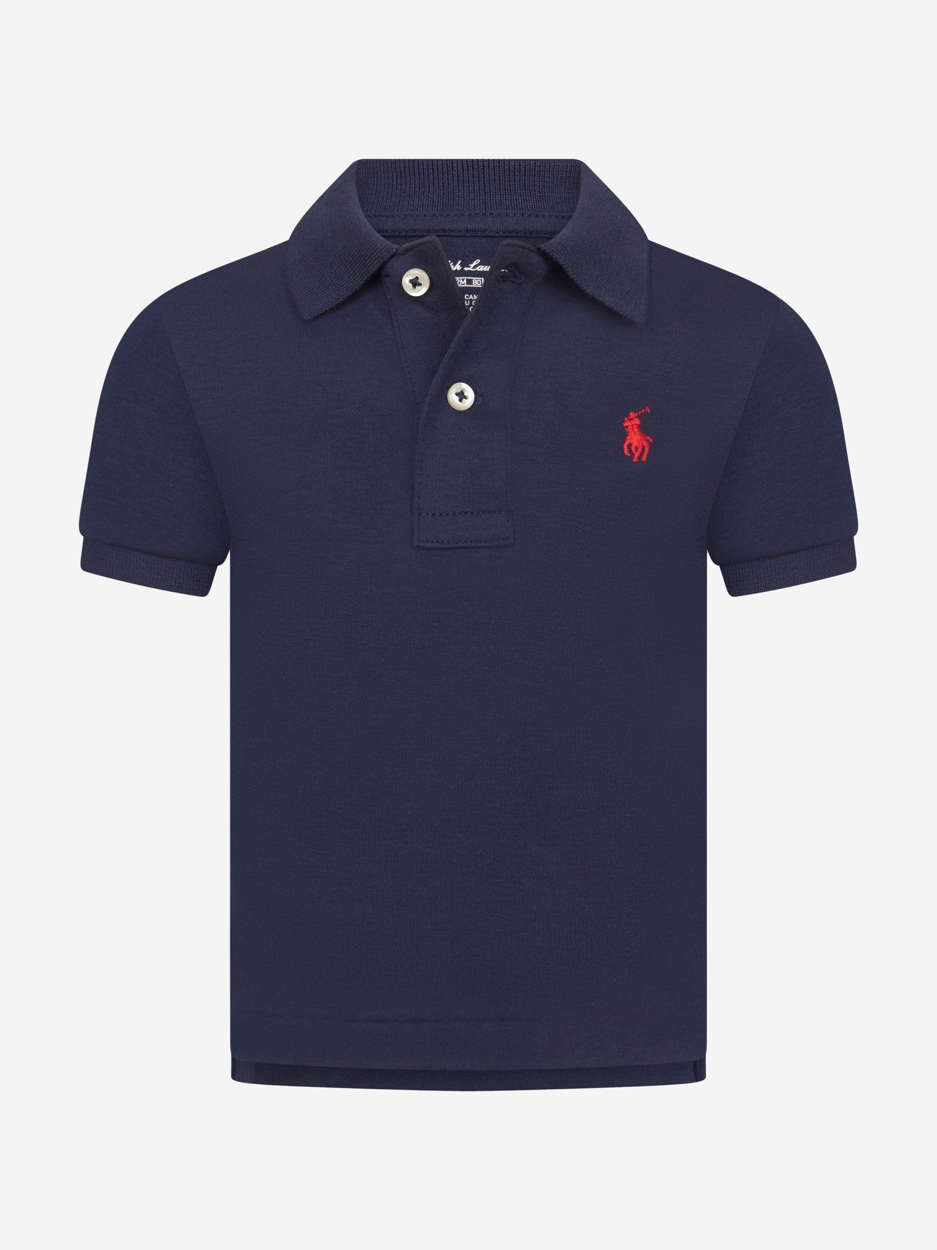 Ralph Lauren Baby Boys Logo Polo Shirt in Navy Cheap In China