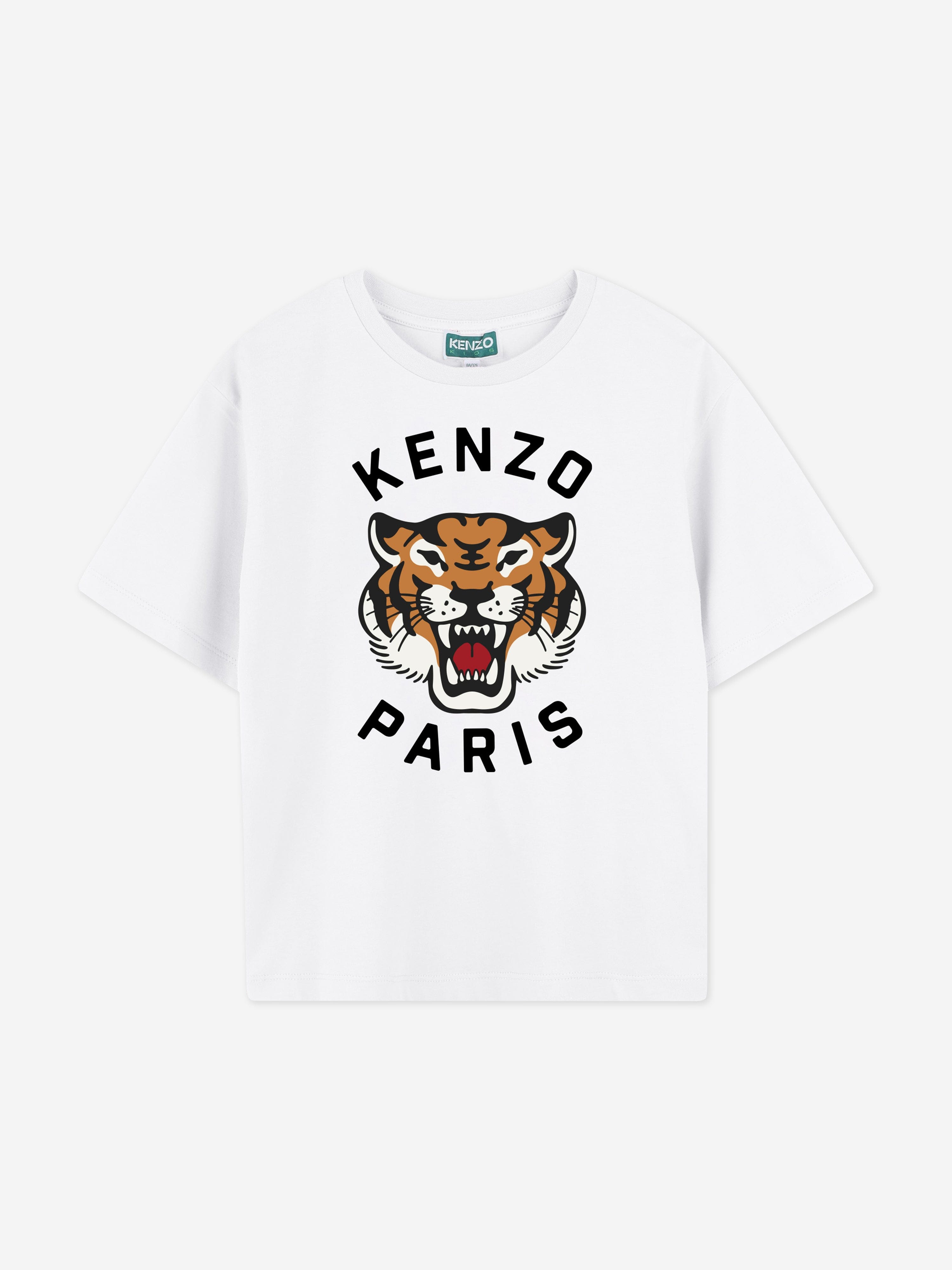 Boys Tiger T-Shirt in White Cheap Sale With Mastercard