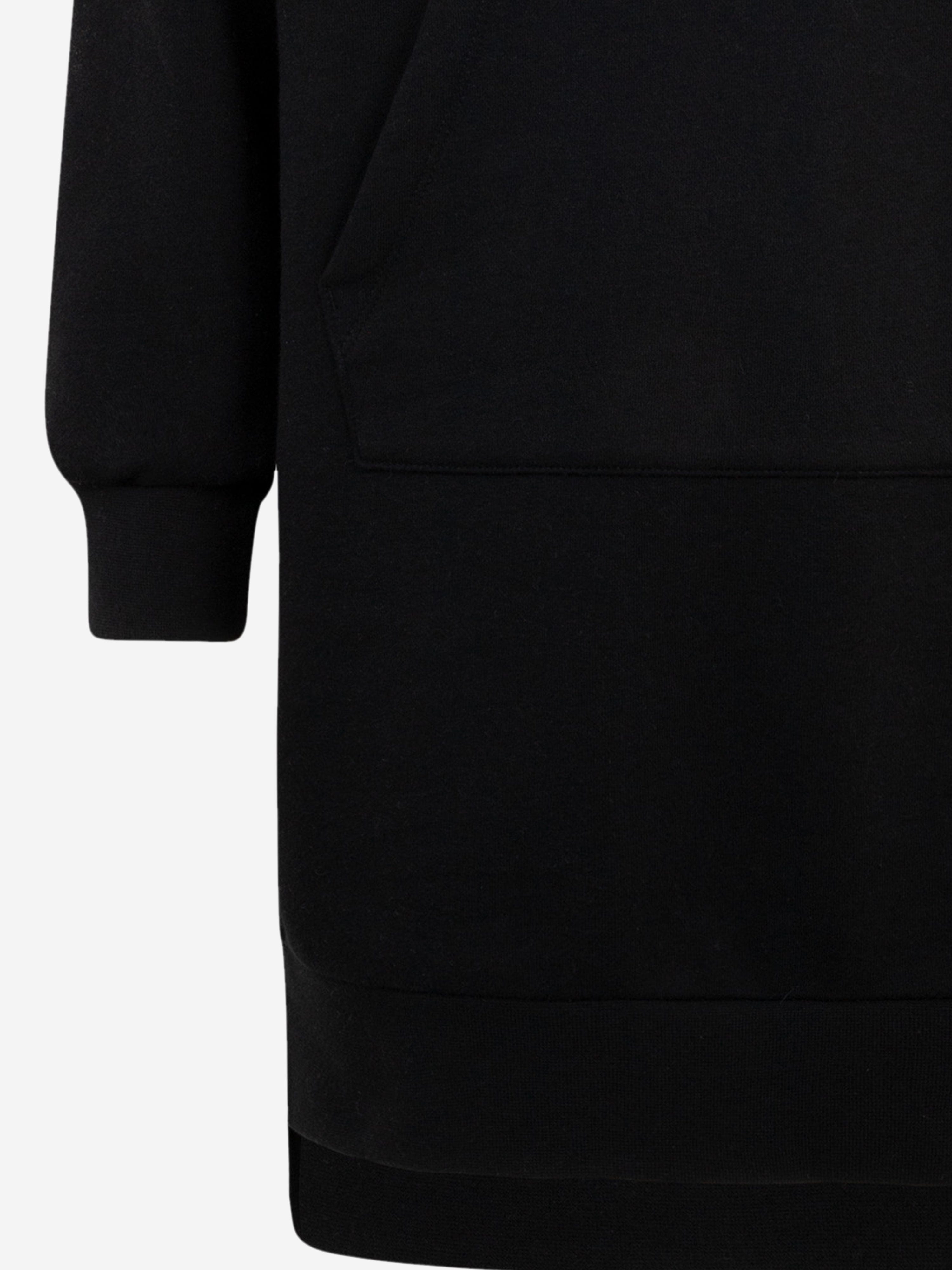 Girls Hooded Sweater Dress in Black Manchester Great Sale Online