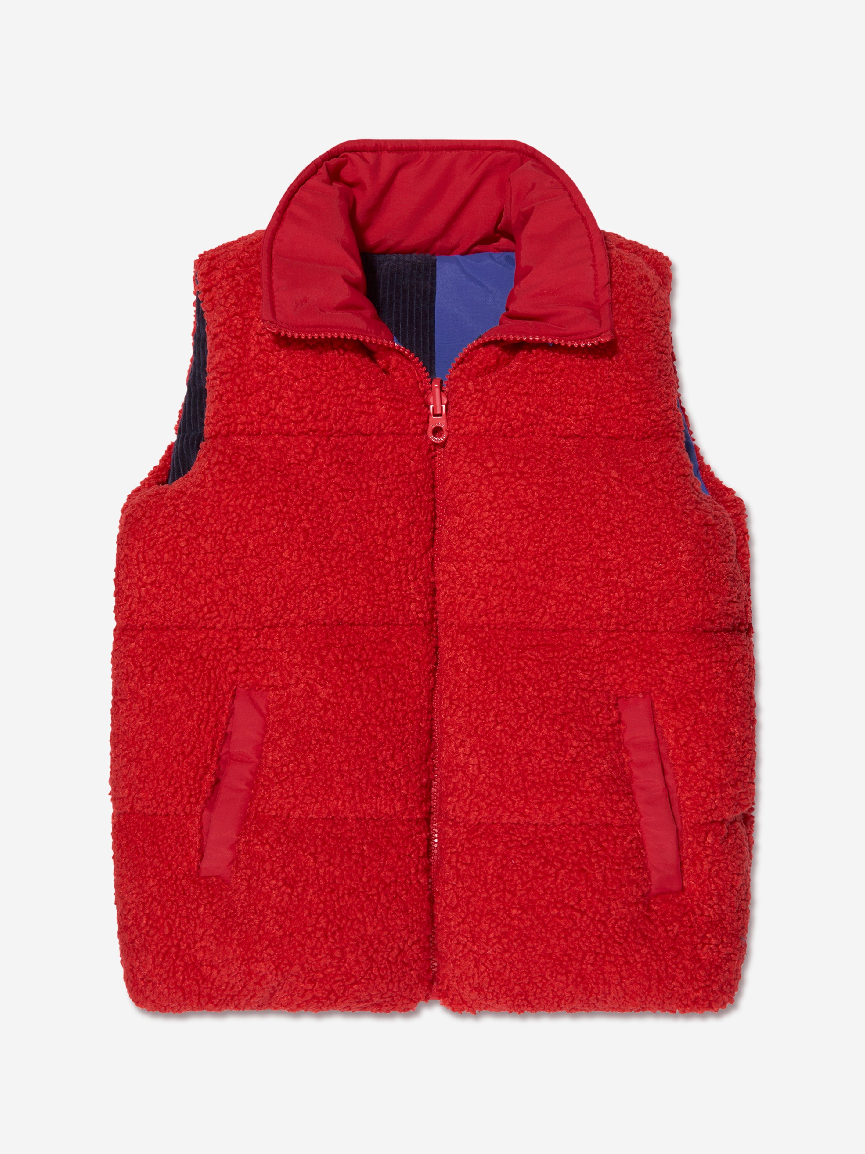 MARC JACOBS Boys Reversible Puffer Gilet in Blue Sale Cheap Online