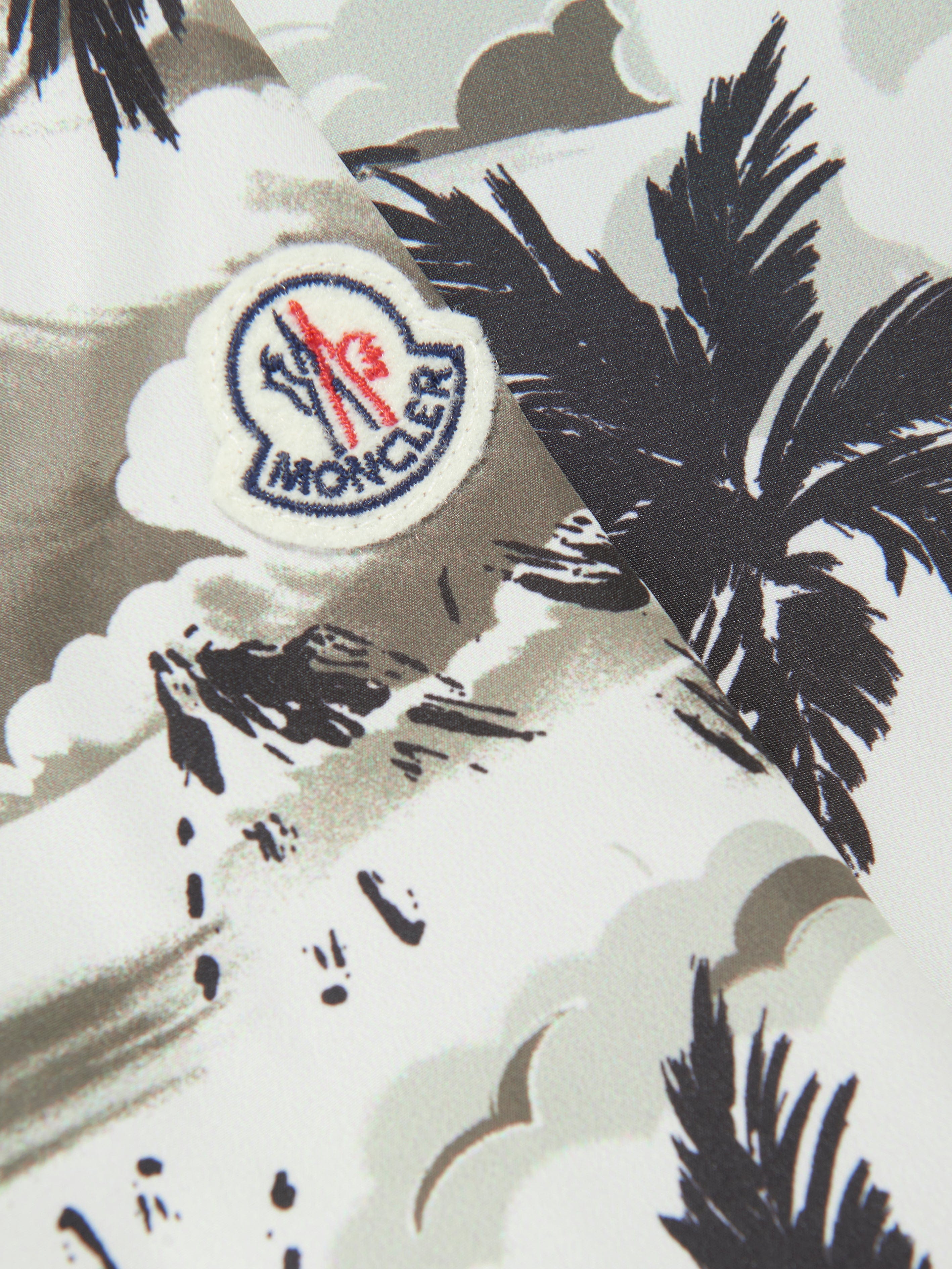 Moncler Enfant Boys Palm Tree Keenan Jacket in Green Newest Online