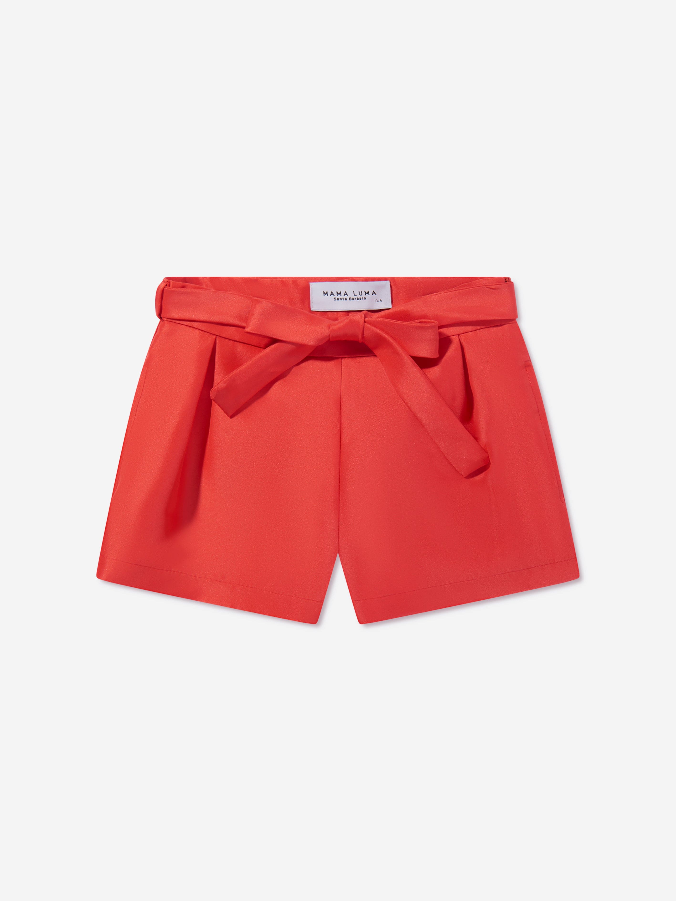 Mama Luma Girls Striped Mini Shorts in Red Cheap Sale Eastbay