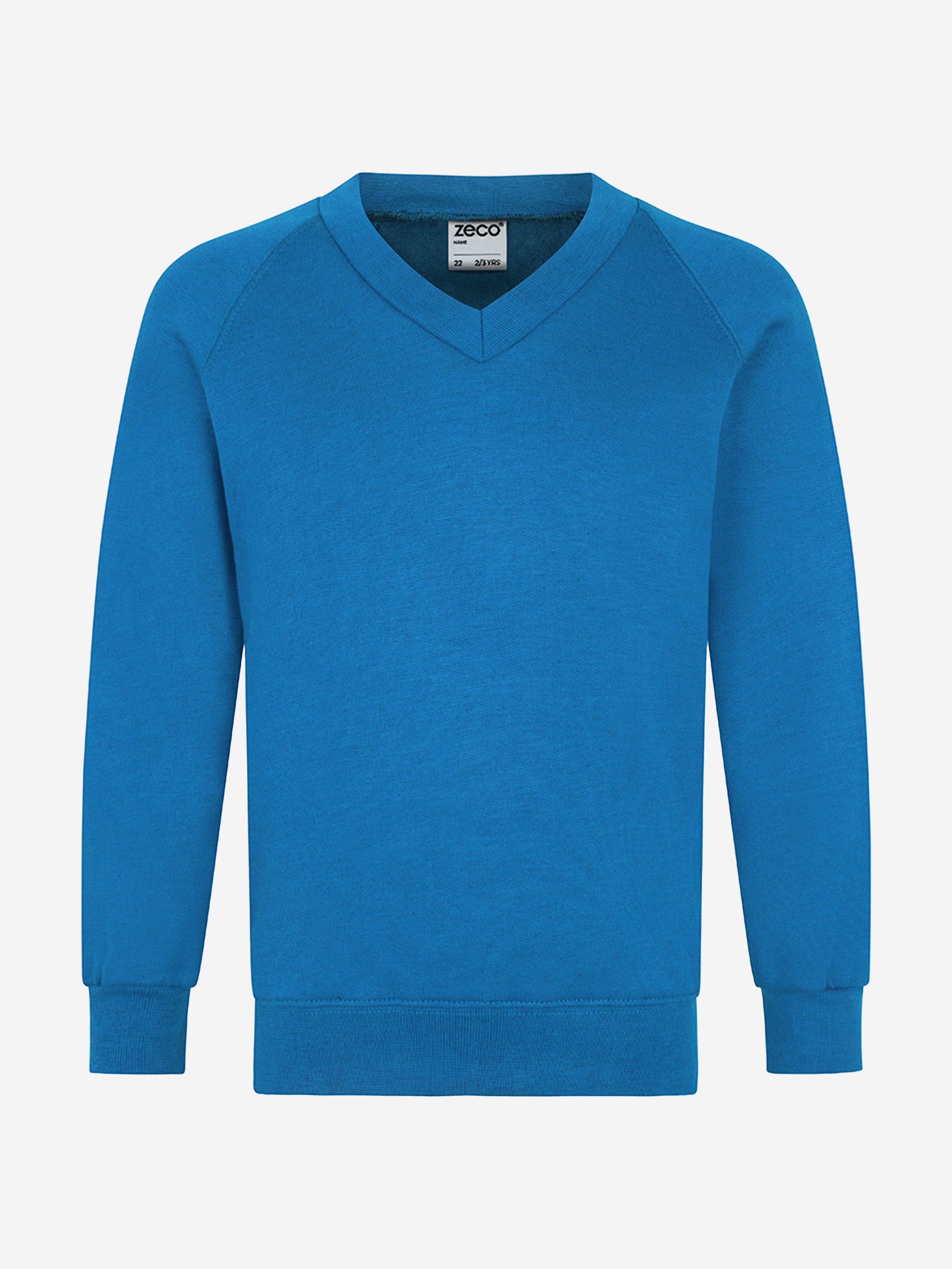 Zeco Kids School V-Neck Sweatshirt in Blue Choice Cheap Pice