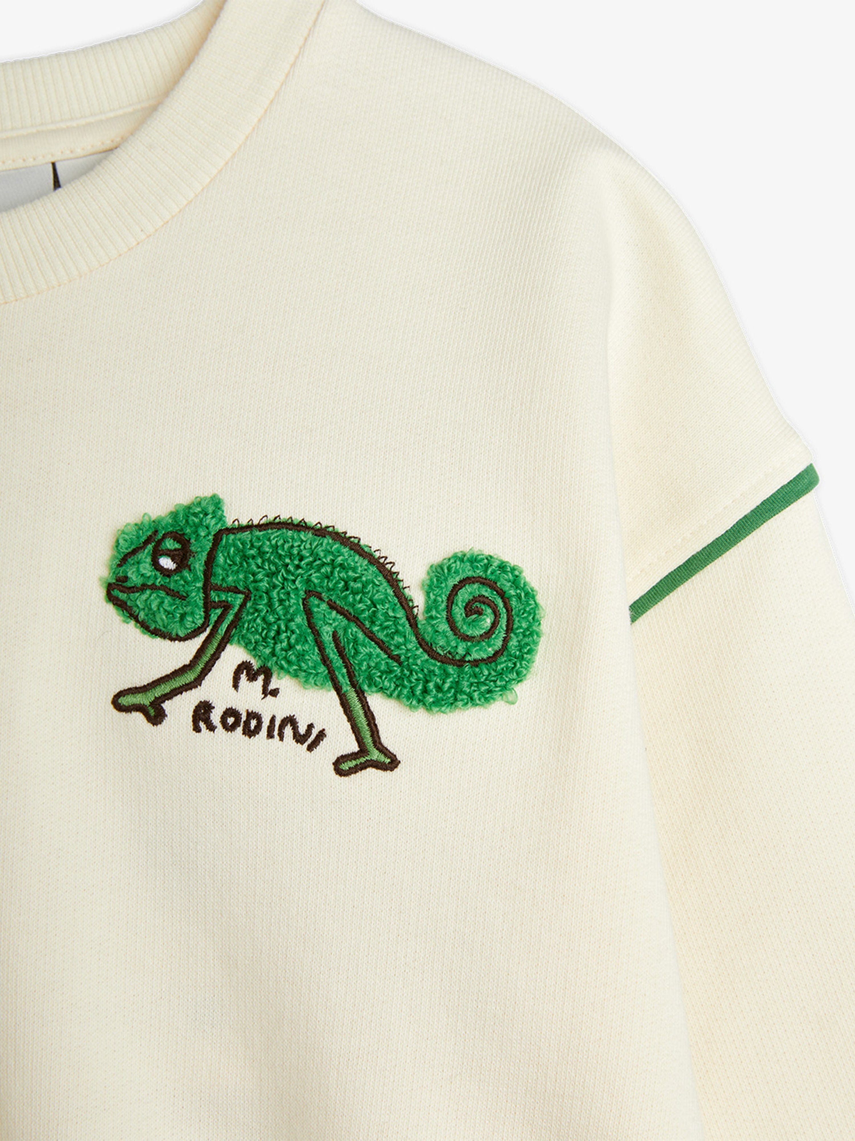 Boys Lizard Chenille Sweatshirt in Ivory Buy Cheap Countdown Package