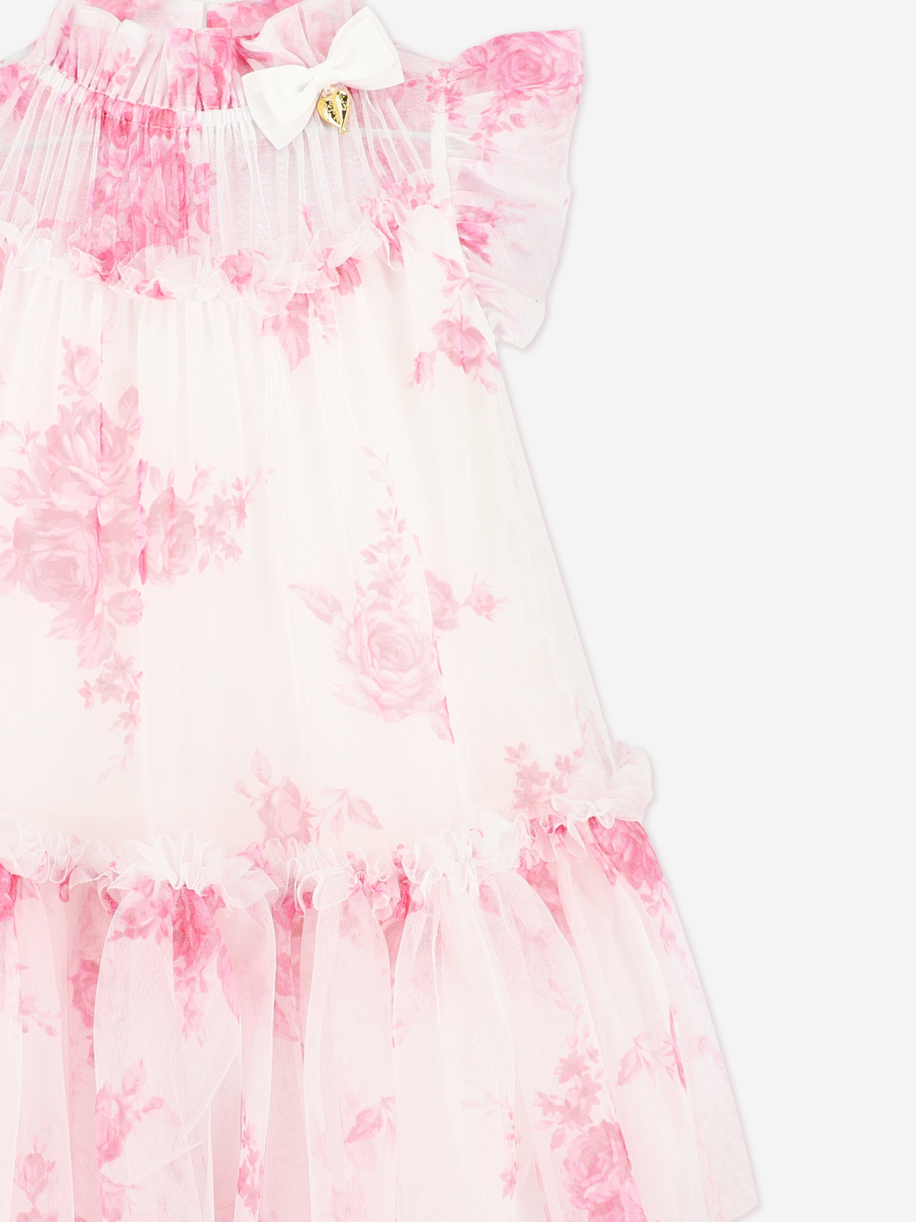 Girls Marigold Roses Dress in Pink New Online