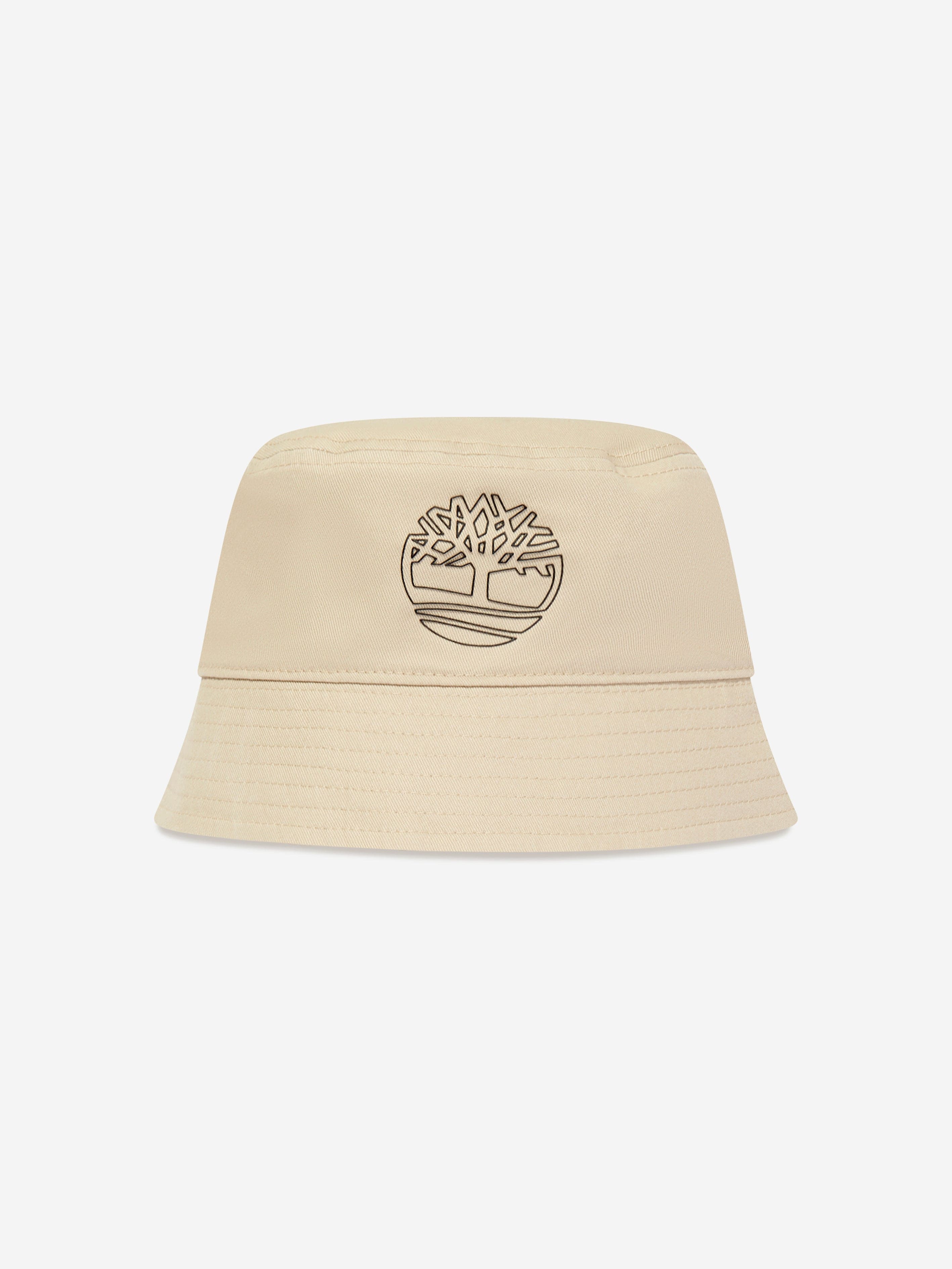 Timberland Boys Logo Bucket Hat in Beige Cheap Sale Visit
