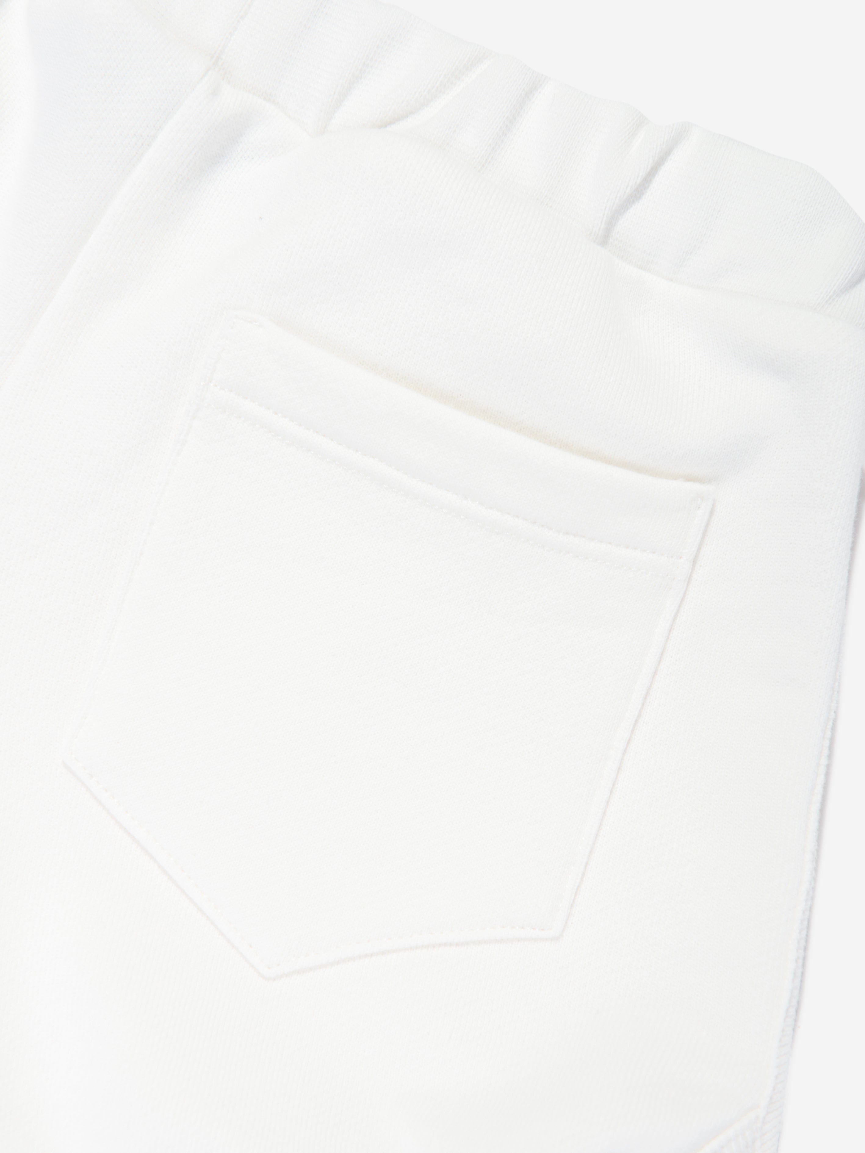 Versace Girls Embroidered Logo Shorts in White Free Shipping Fashion Style