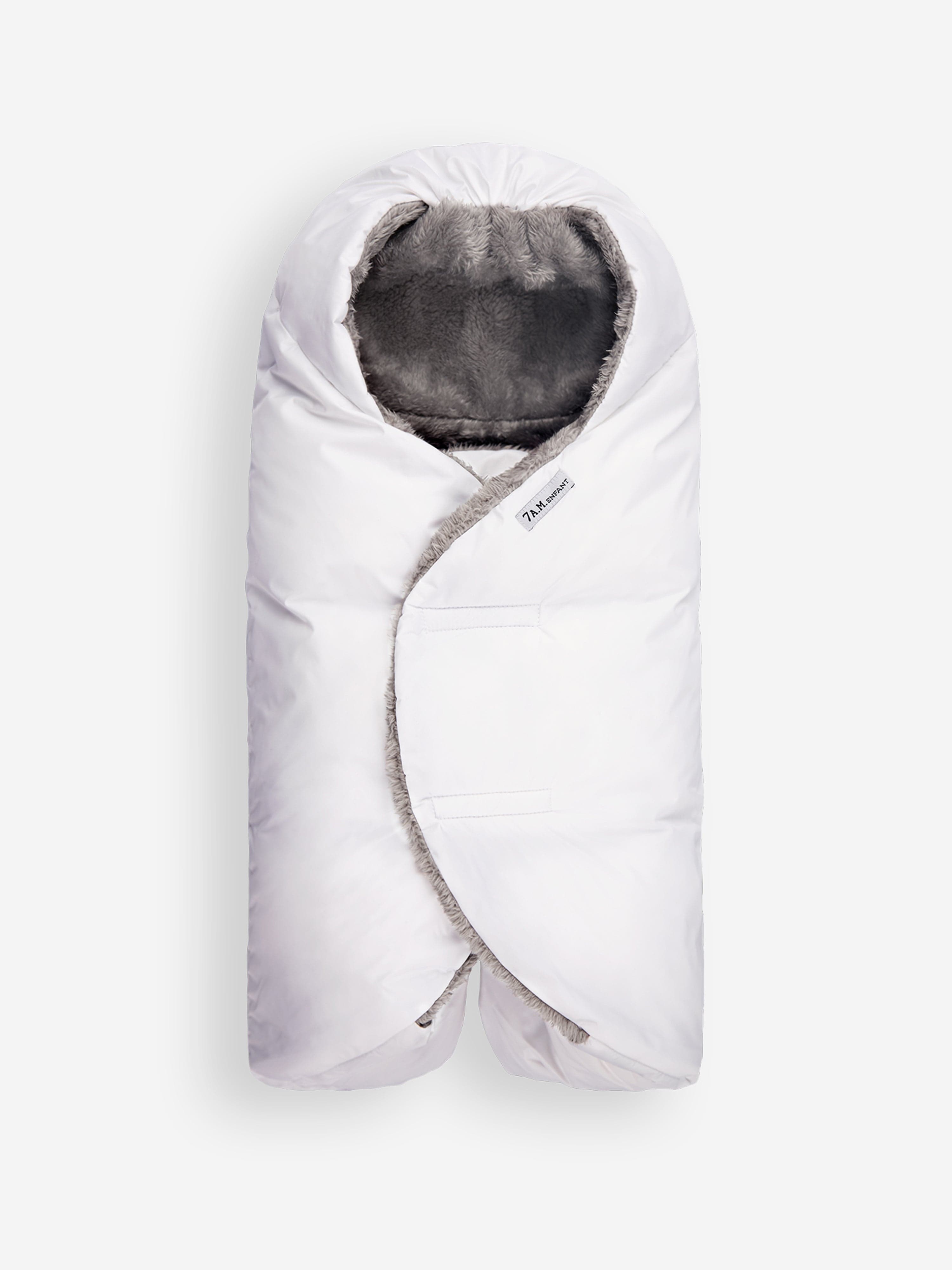 7AM Enfant Baby Nido Duvet Wrap in White Cheap