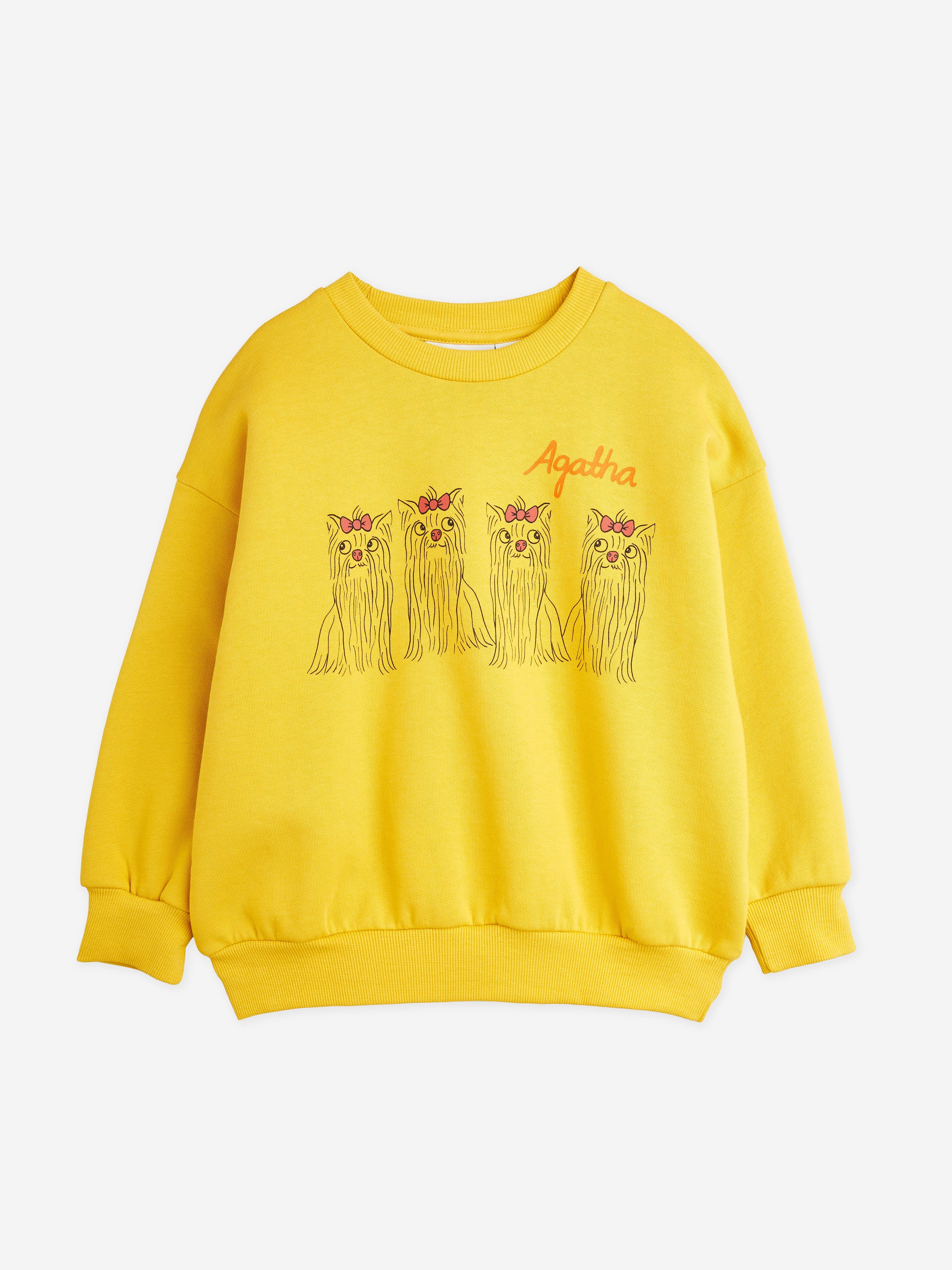 Mini Rodini Kids Agaha Dogs Swetshirt in Yellow Footlocker Finishline Online