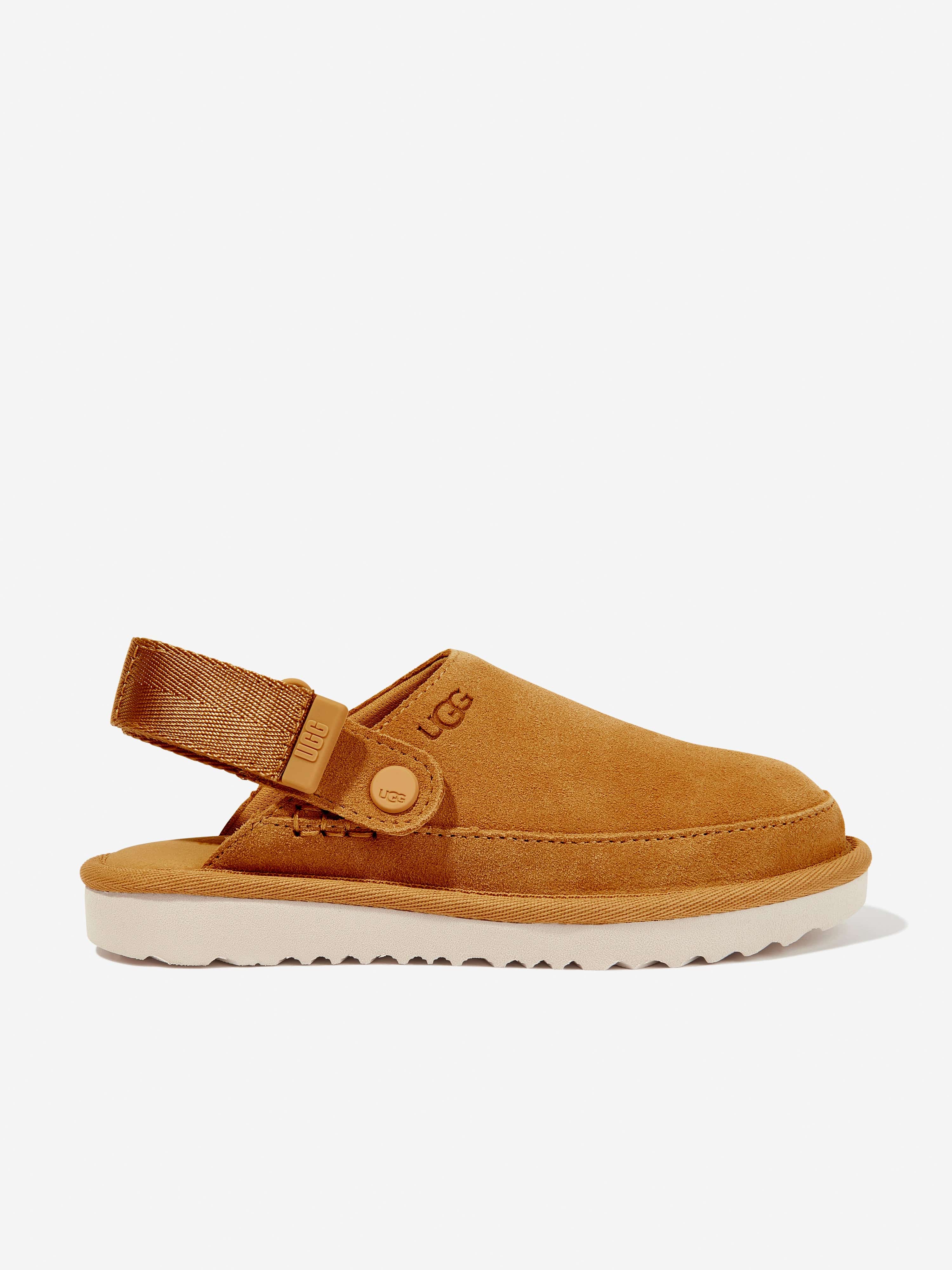 UGG Girls Goldenstar Clogs in Brown For Sale Top Quality