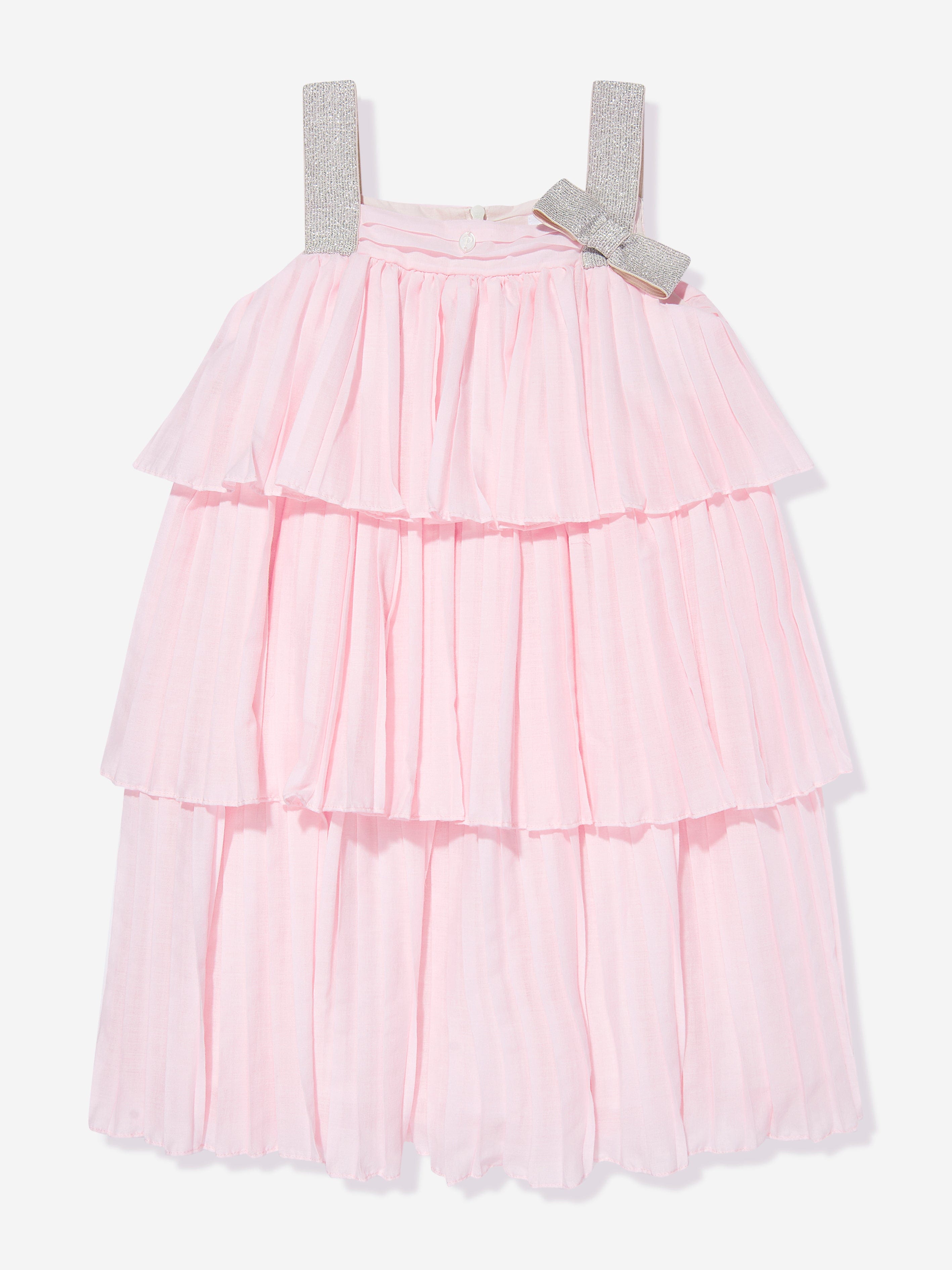 Patachou Girls Maxi Dress in Pink 100% Authentic