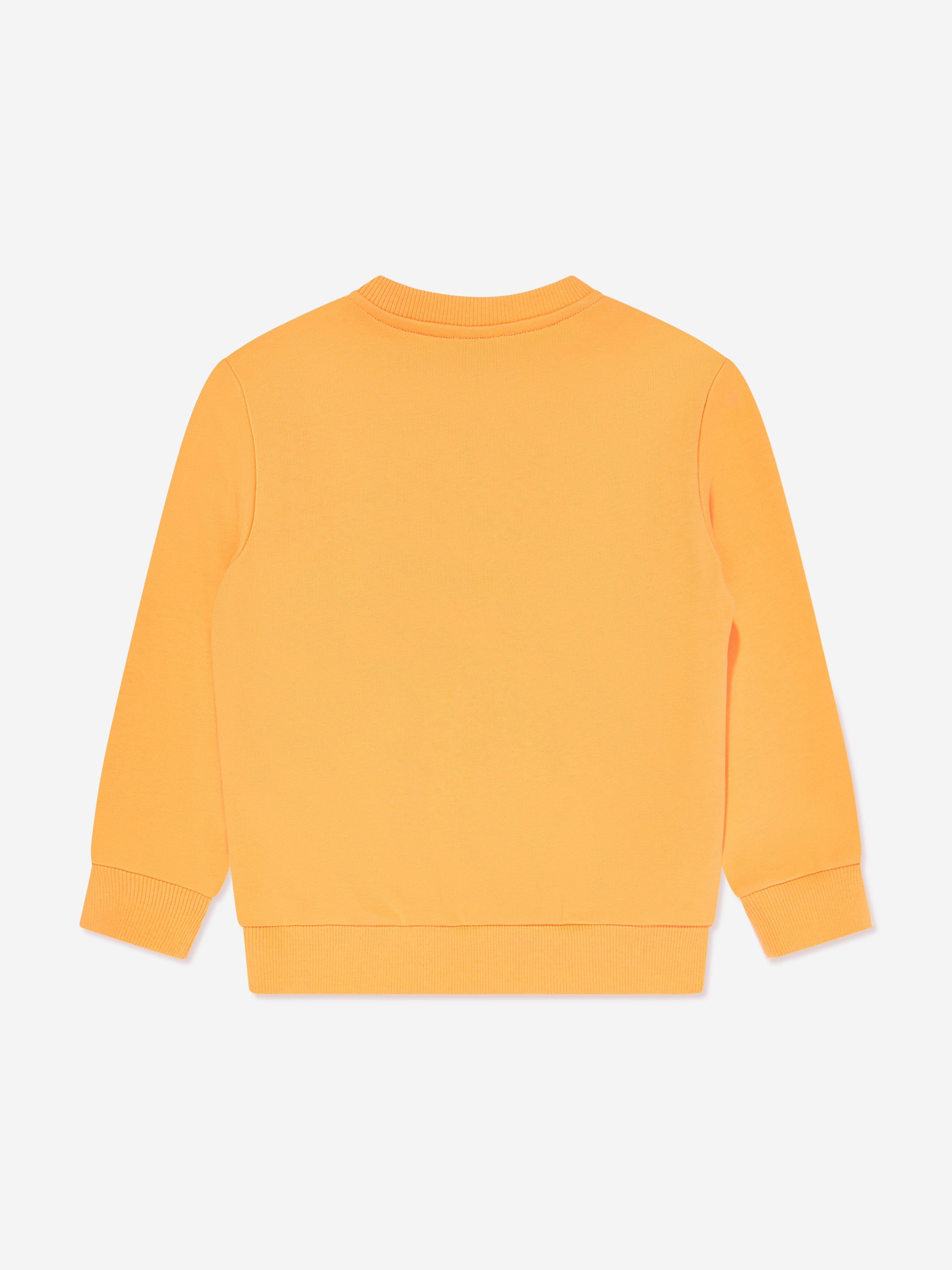 Boys Logo Sweatshirt in Orange Cheap Sale Newest