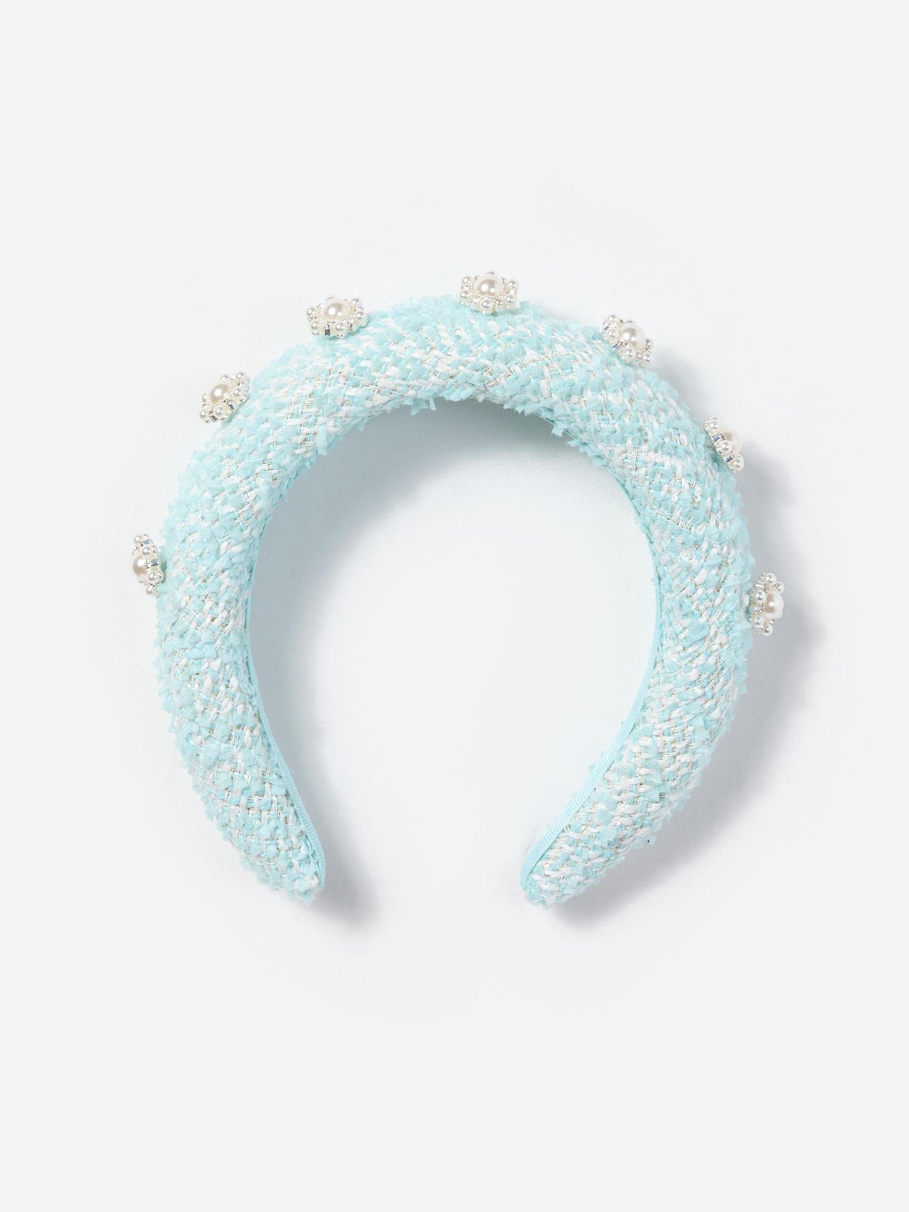 Girls Boucle 3D Flower Headband in Green Outlet Geniue Stockist