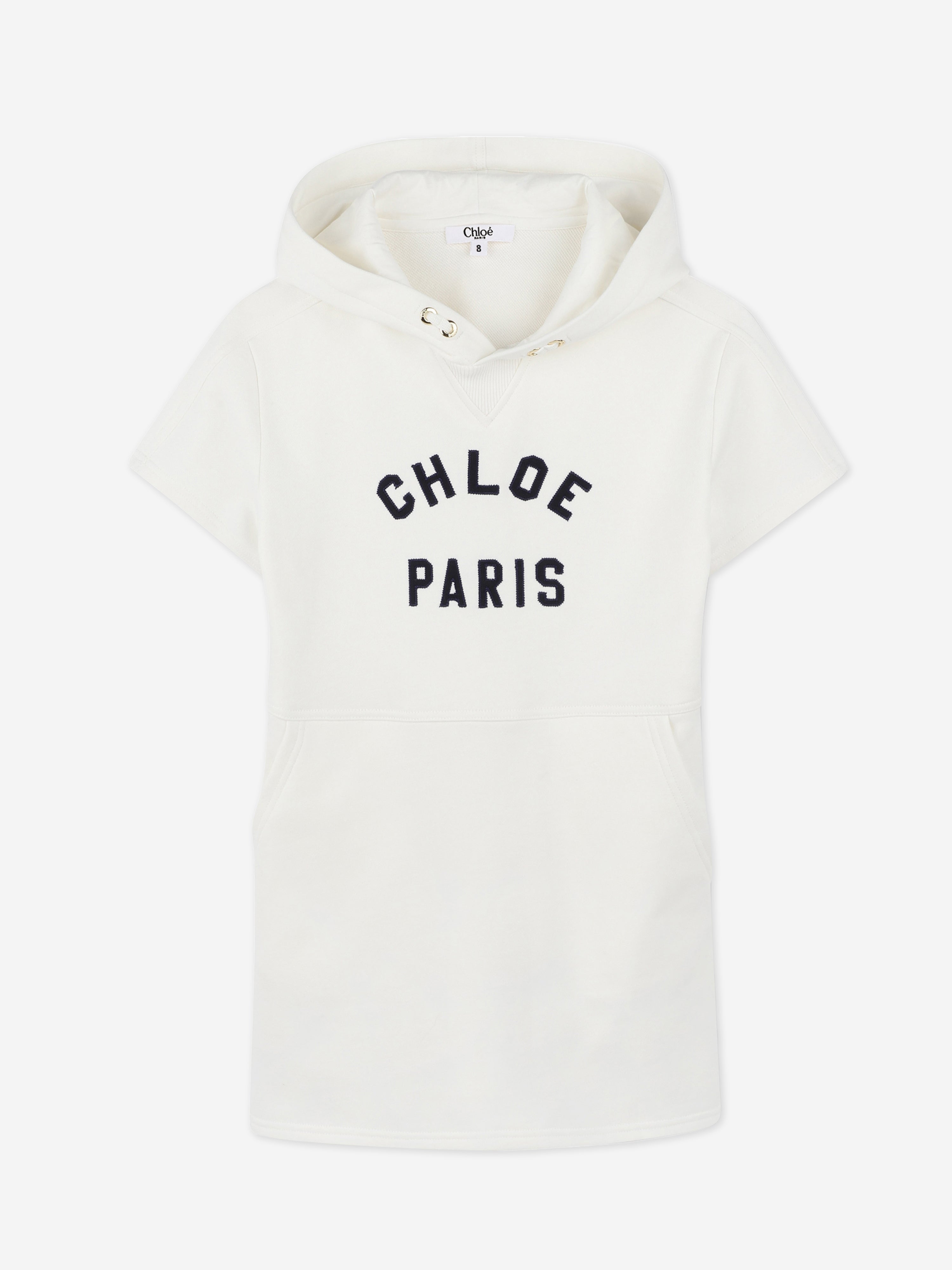 Chlo¨¦ Girls Hooded Sweater Dress in Ivory Cheap Sale Geniue Stockist