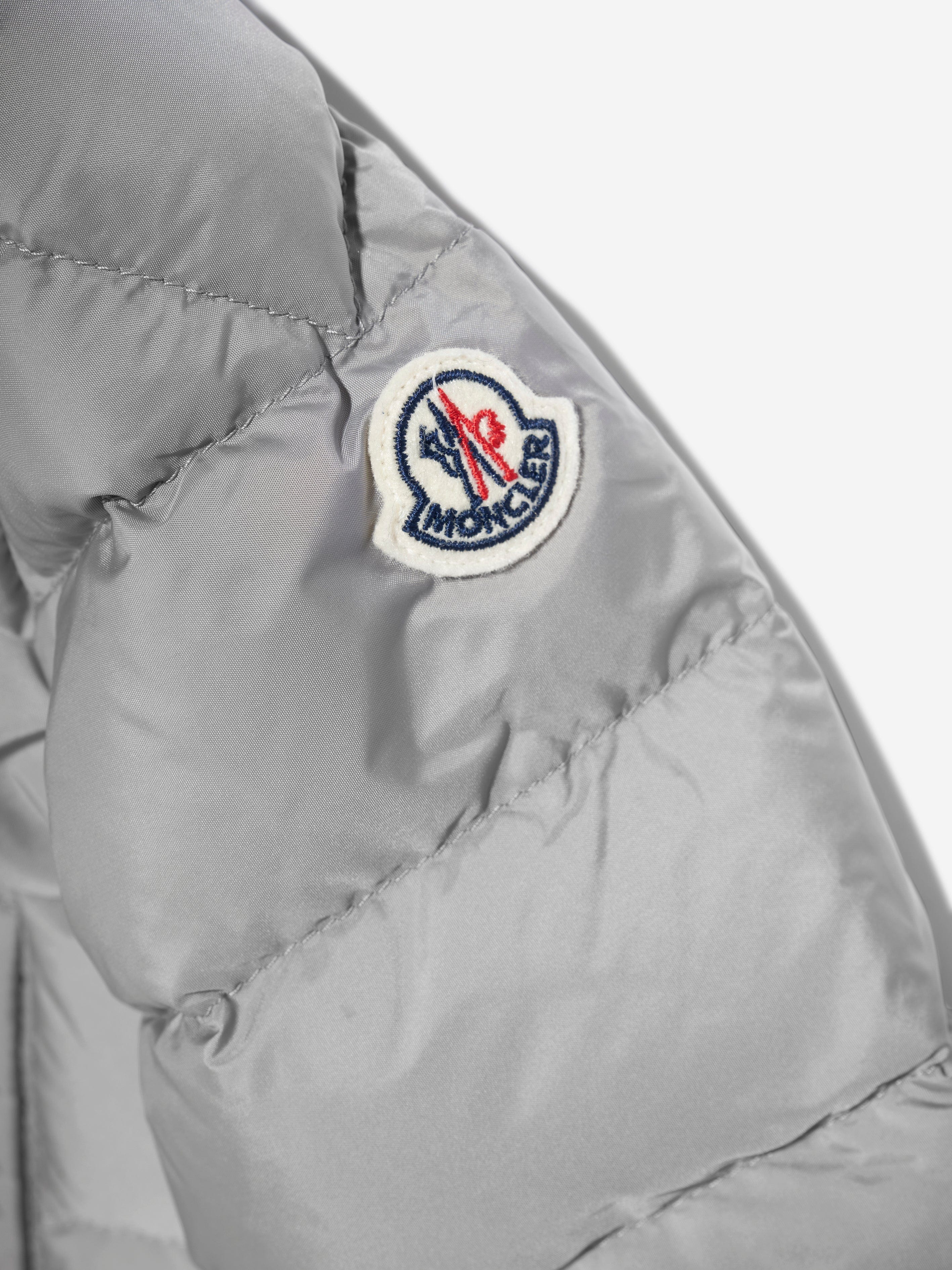 Moncler Enfant Baby Boys Down Padded Merary Jacket in Grey Cheapest Pice Cheap Pice
