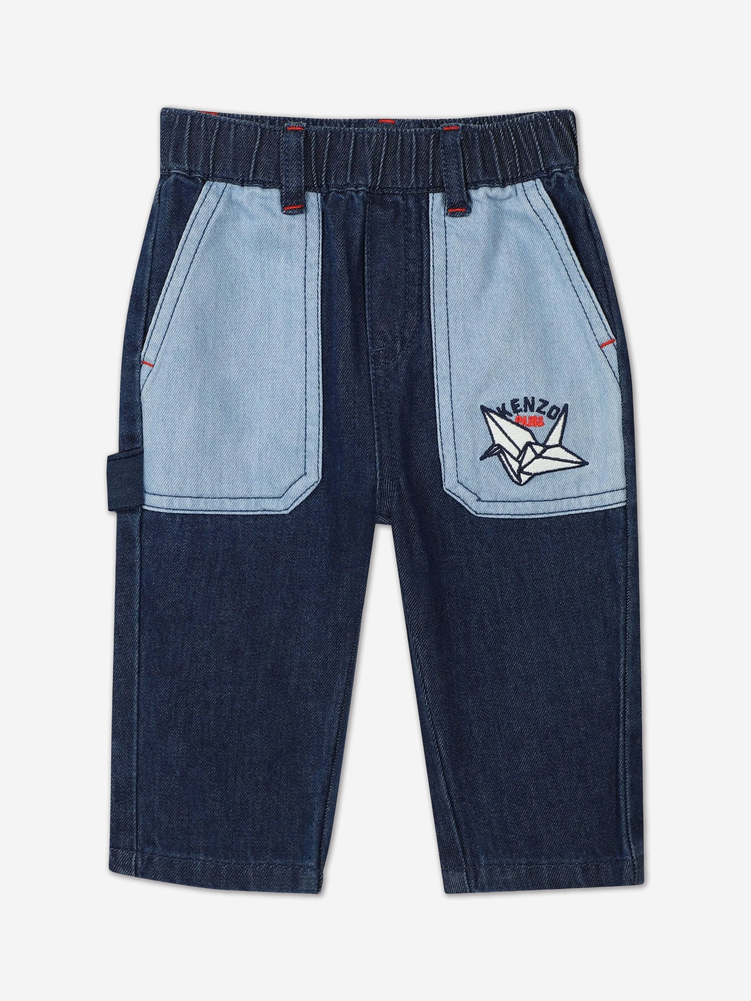 Baby Boys Origami Jeans in Blue Cheap Manchester Great Sale
